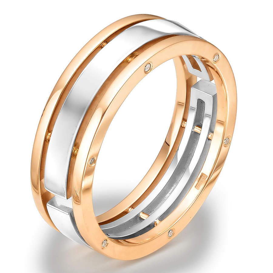 Кольцо, золото, бриллиант, 928-11002