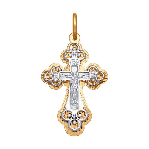 Крест подвеска, золото, 120314