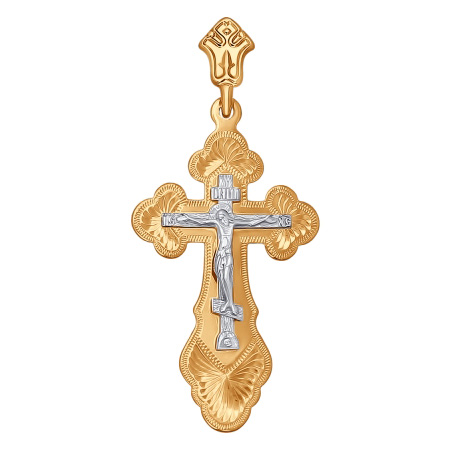 Подвеска Крест, золото, 121098