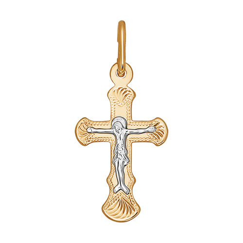Подвеска крест, золото, 121145