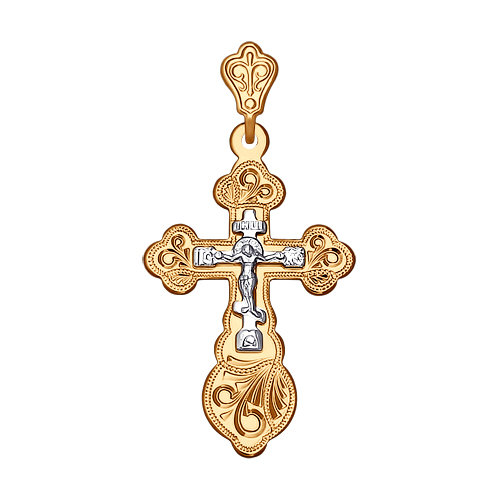 Подвеска Крест, золото, 121148
