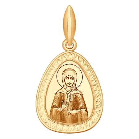 Подвеска Св.Матрона, золото, 102101
