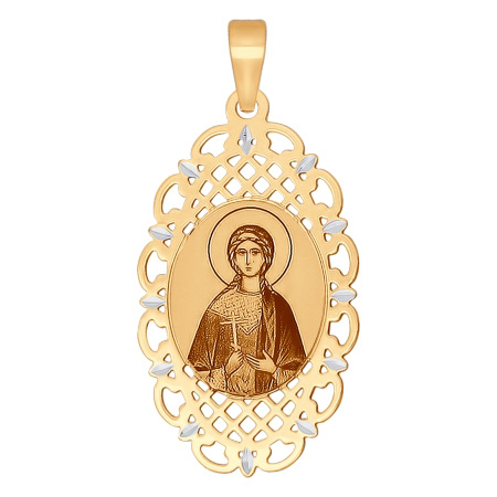 Подвеска"Св.Вера", золото, 102318