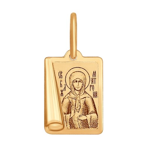 Подвеска "Св.Матрона", золото, 104005