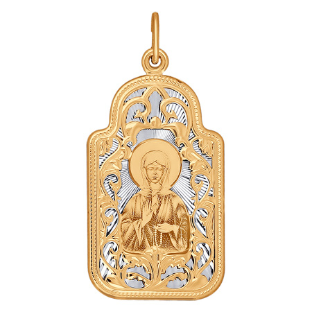 Подвеска"Св.Матрона", золото, 104093