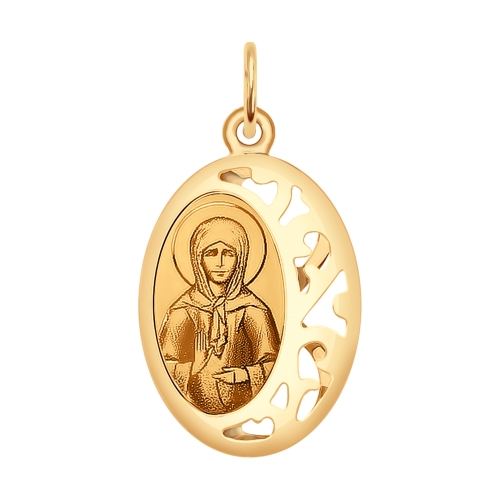Подвеска"Св.Матрона", золото, 104138