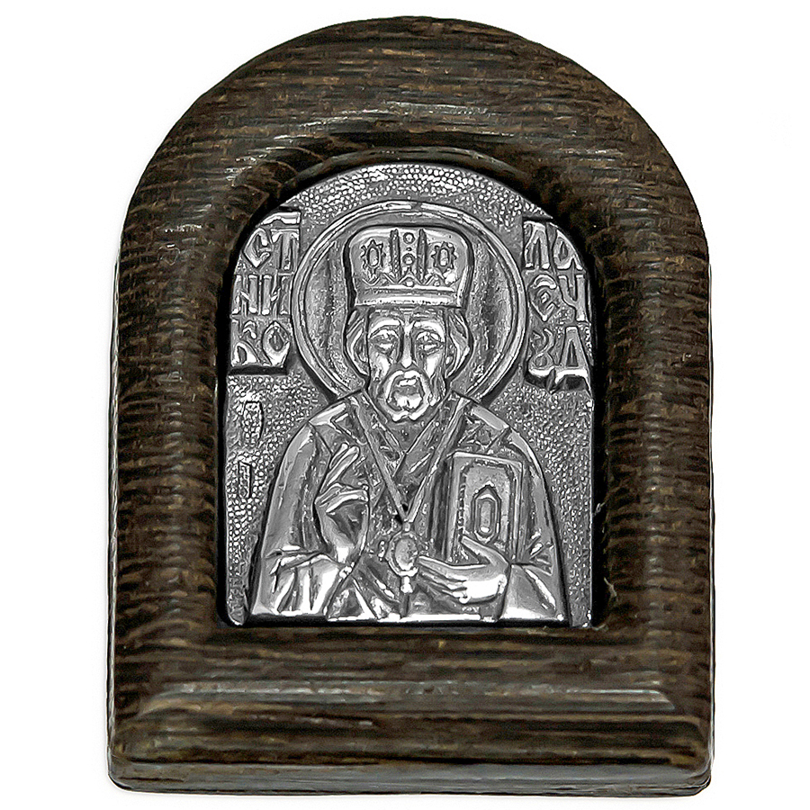 Икона"Св.Николай Чудотворец", серебро, 9019ч
