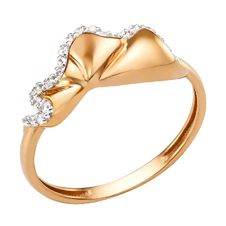 Кольцо, золото, фианит, 002311-1102