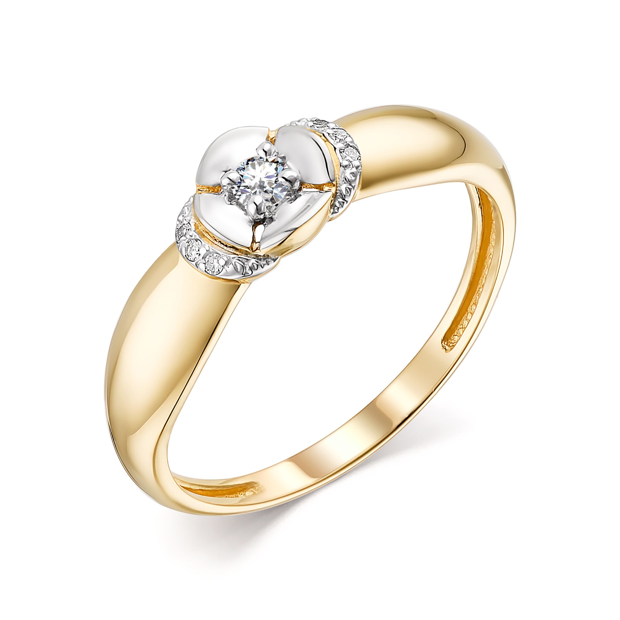 Кольцо, бриллиант, 13711-300
