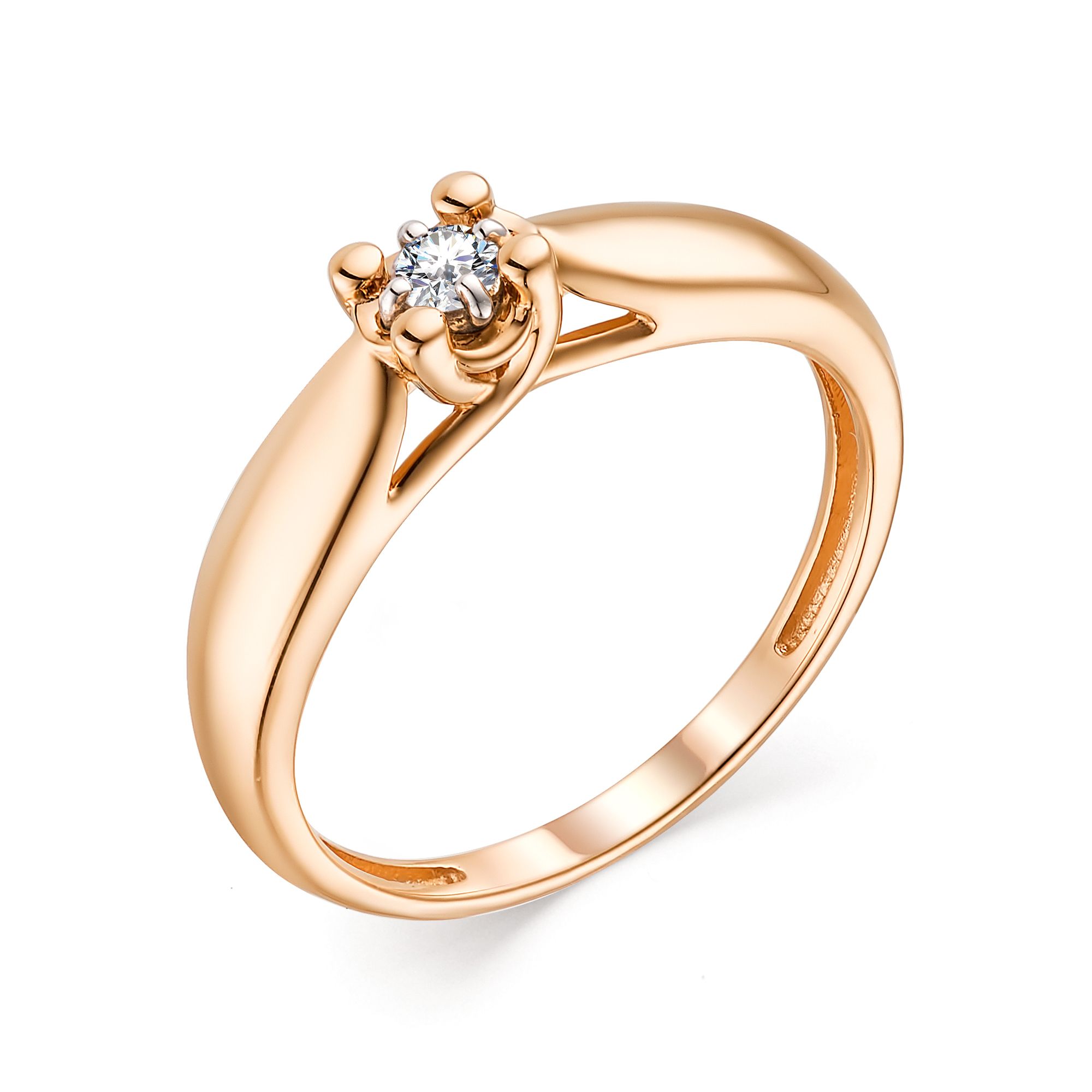 Кольцо, бриллиант, 13664-100