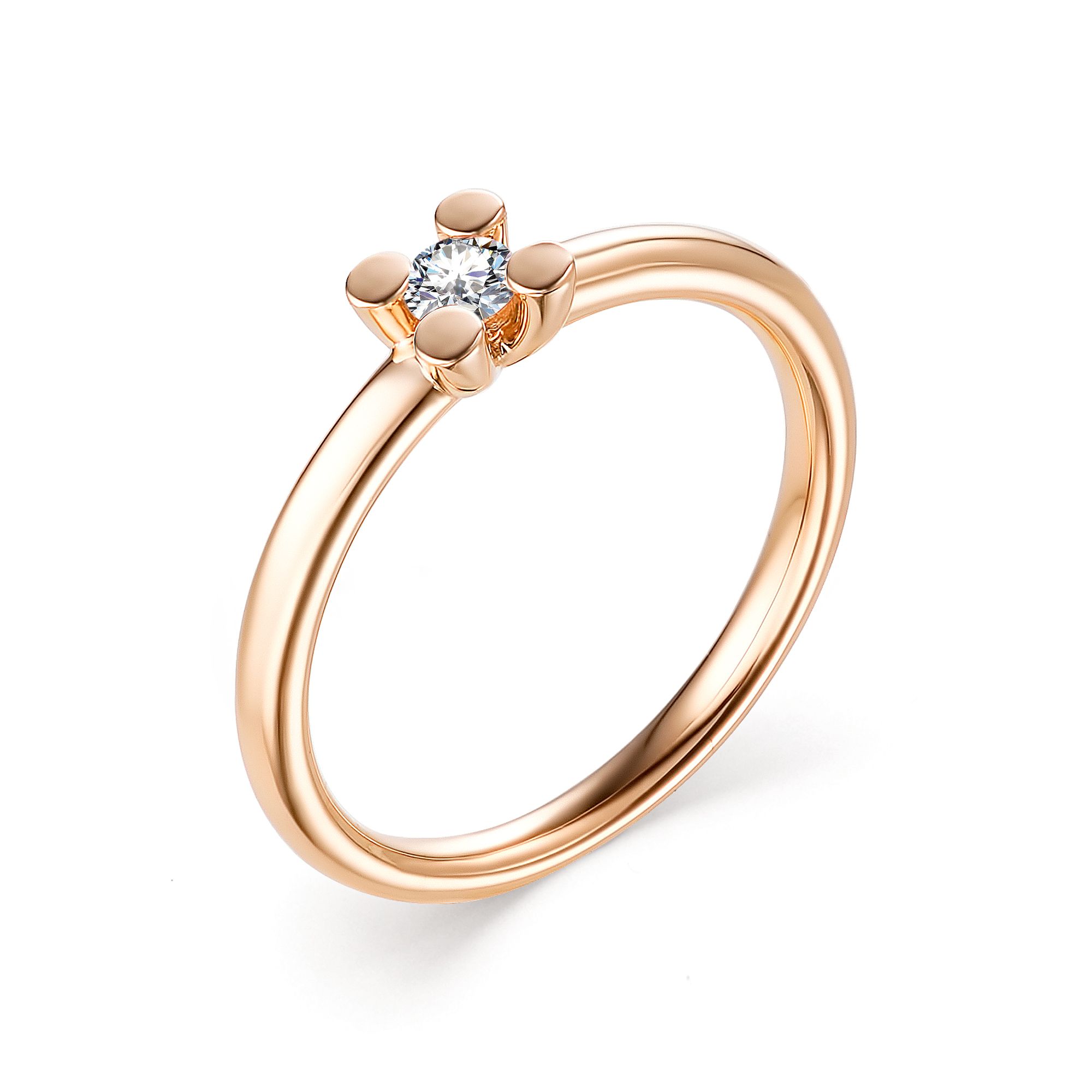 Кольцо, бриллиант, 13372-100