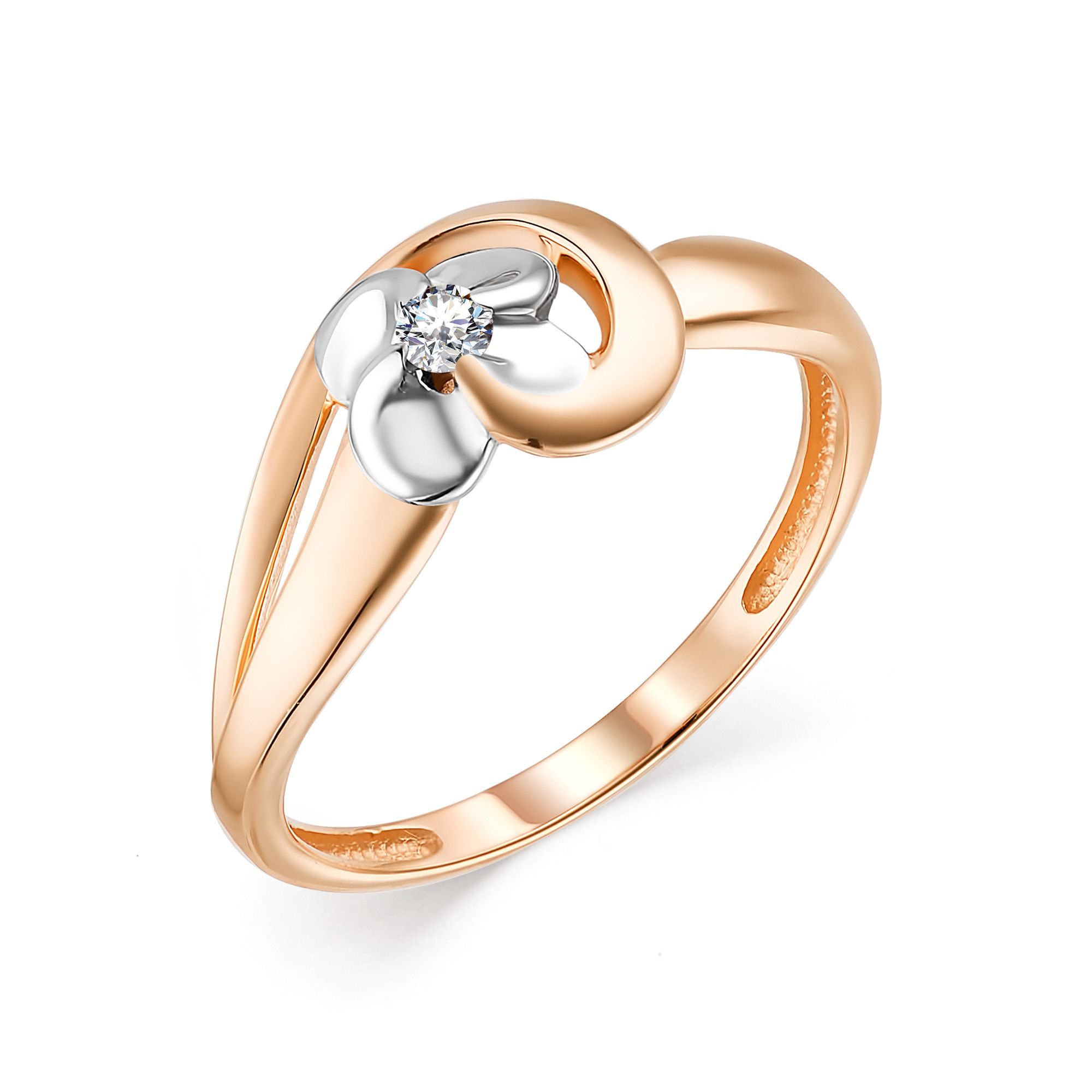 Кольцо, бриллиант, 13594-100