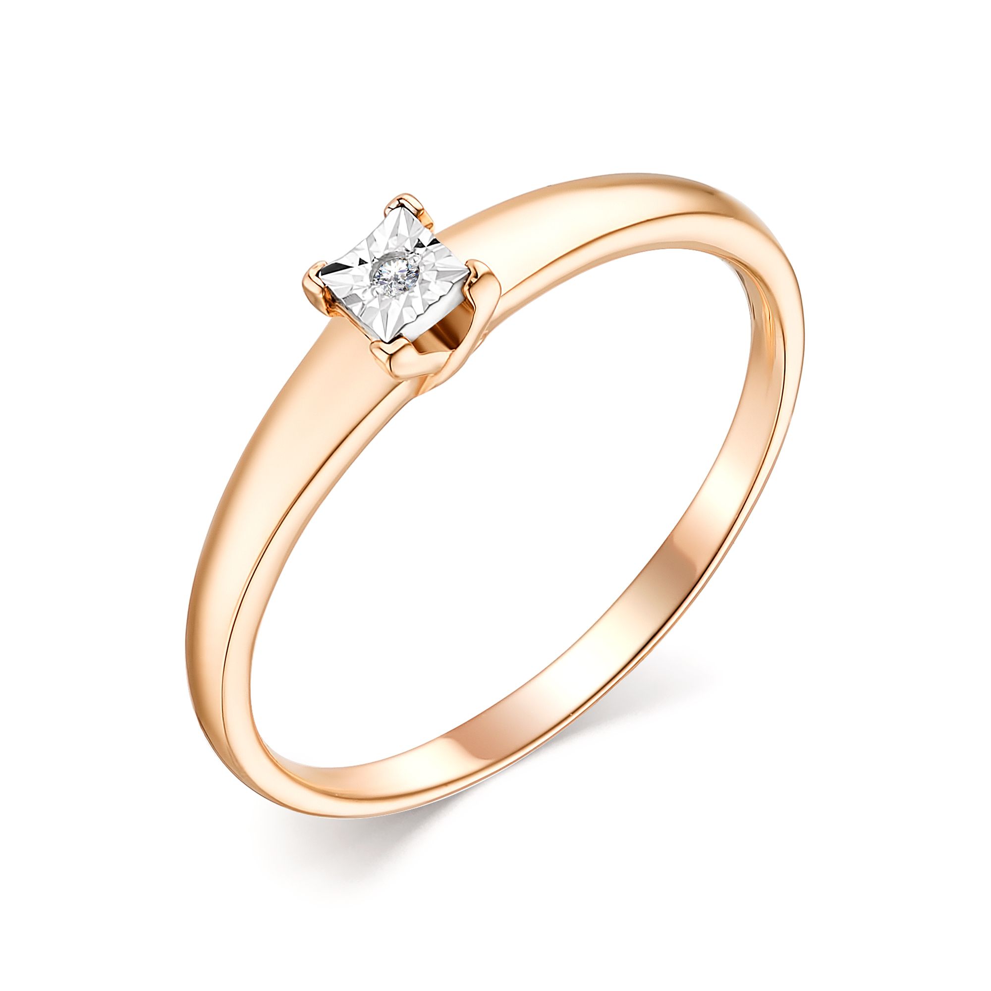 Кольцо, бриллиант, 13720-100