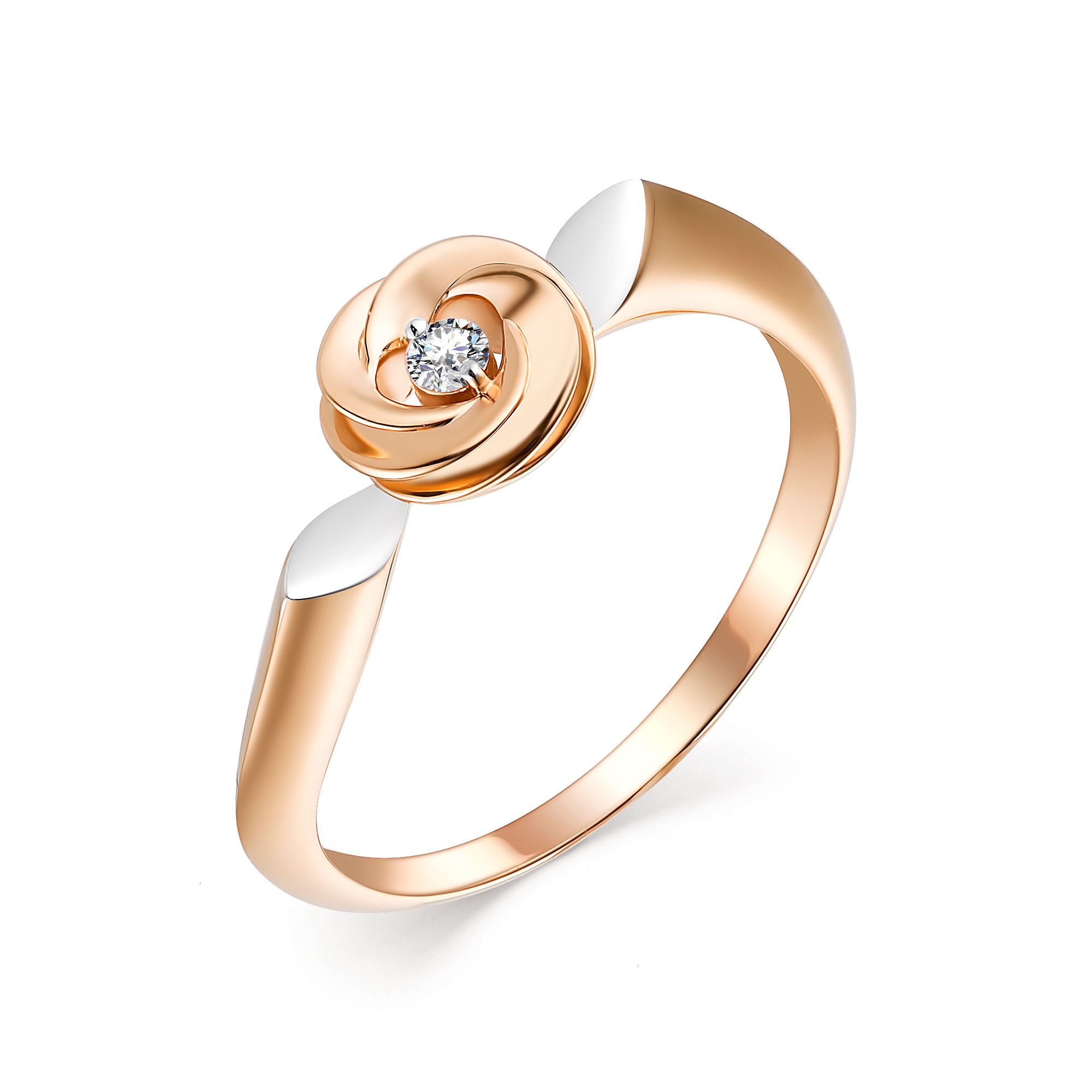 Кольцо, бриллиант, 13435-100
