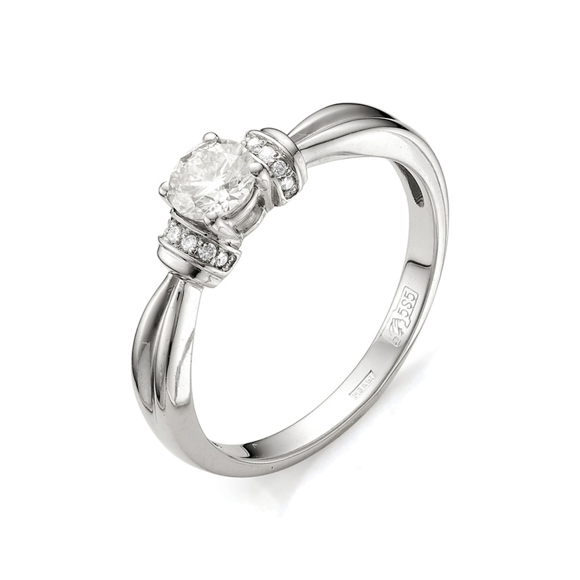Кольцо, бриллиант, 11178-200
