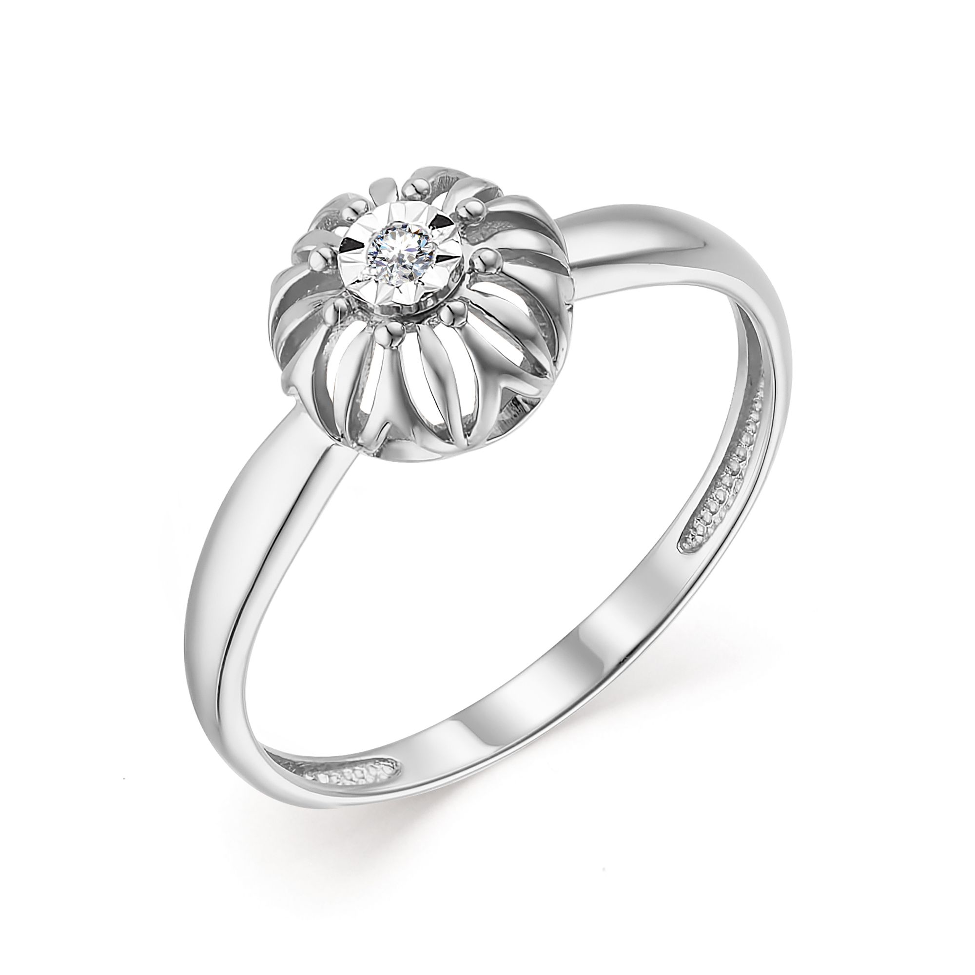 Кольцо, бриллиант, 13596-200