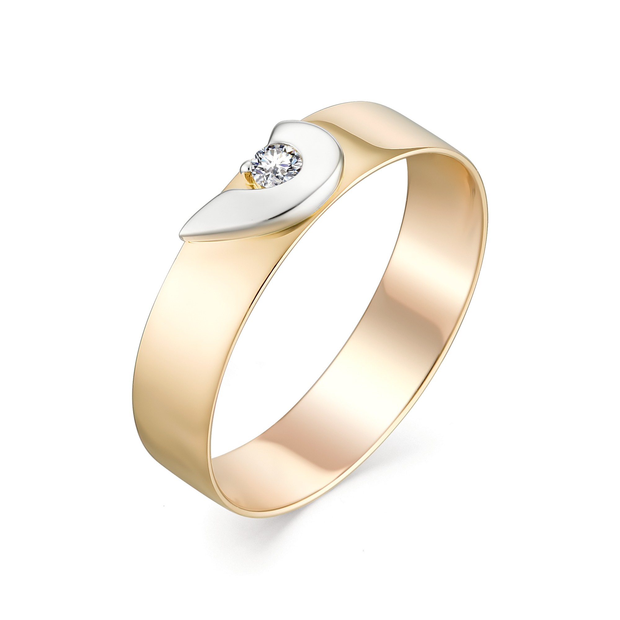 Кольцо, бриллиант, 12985-100