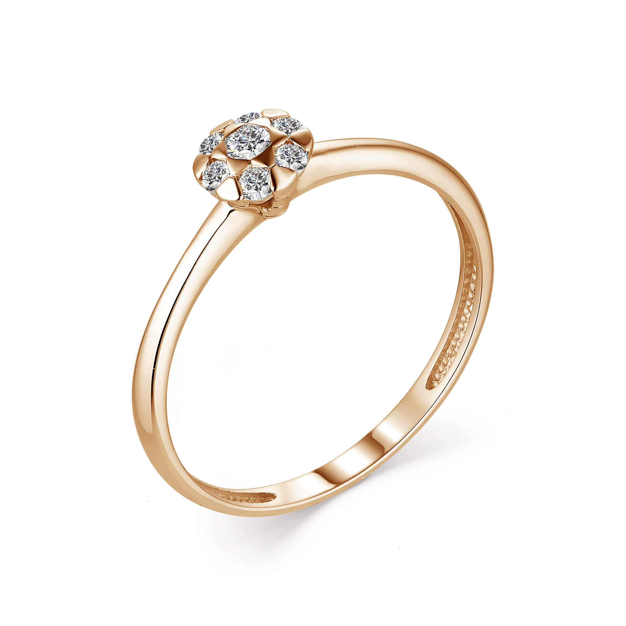 Кольцо, бриллиант, 13247-100