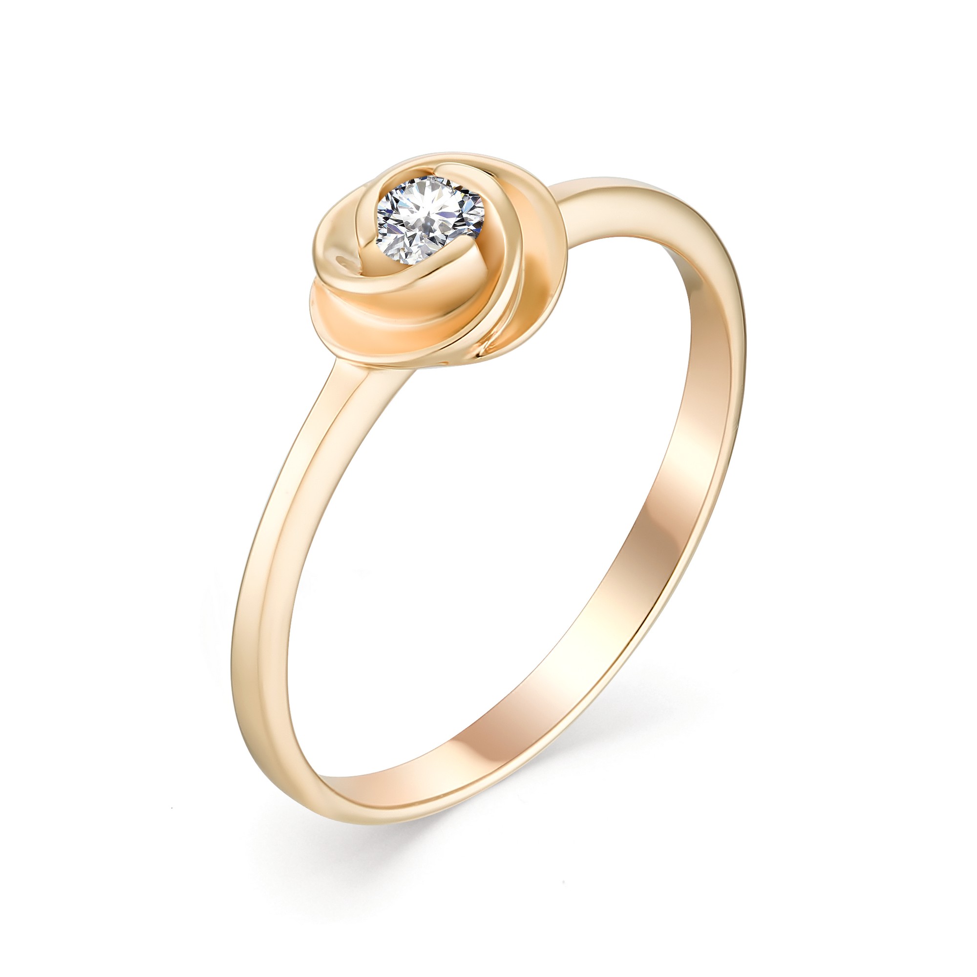 Кольцо, бриллиант, 13043-100