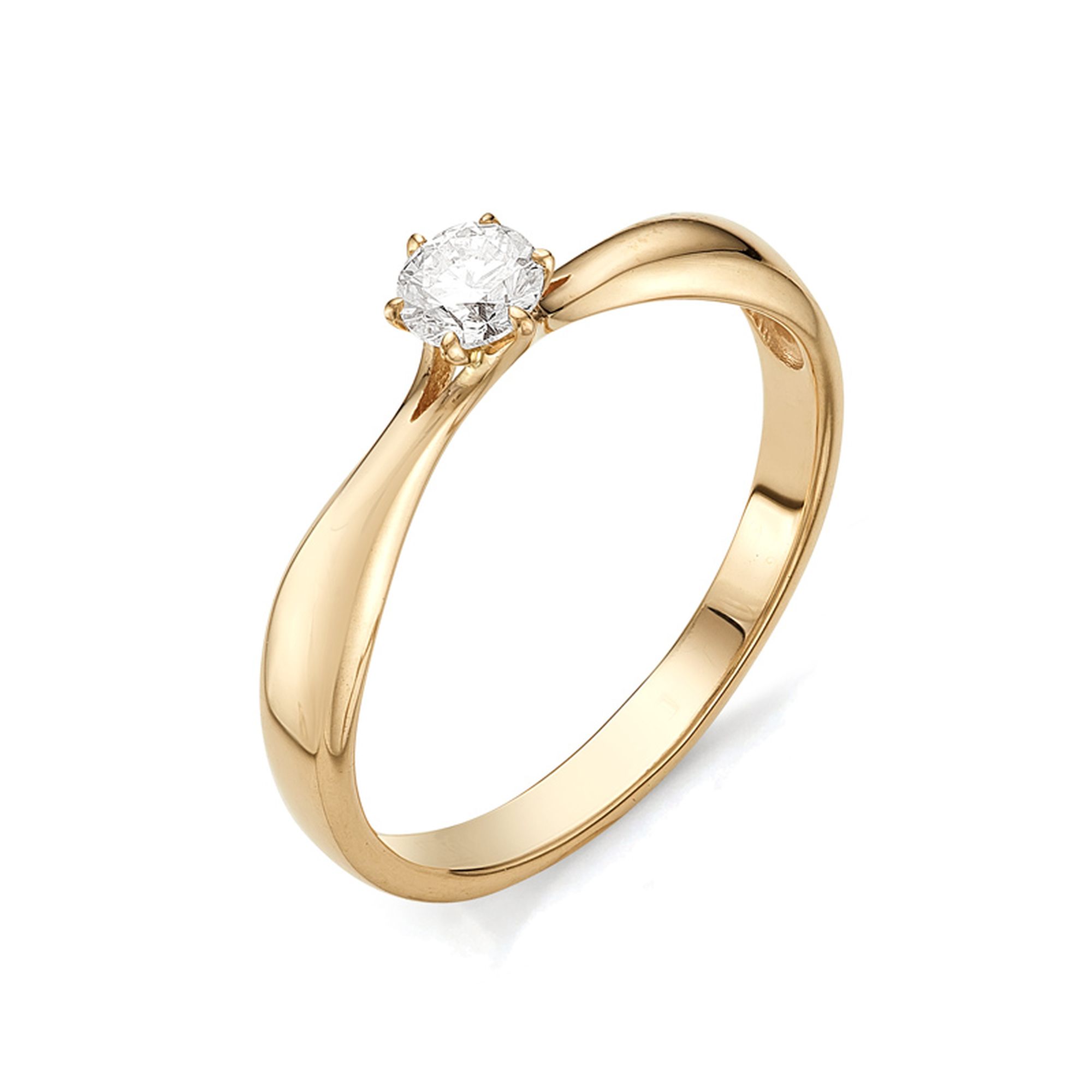 Кольцо, бриллиант, 12071-100