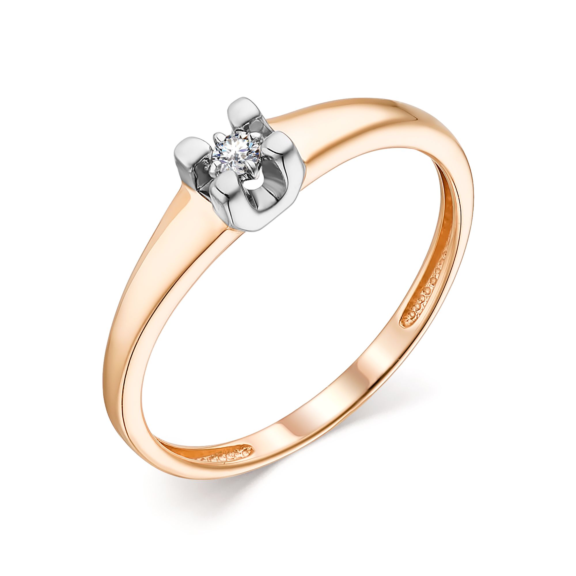 Кольцо, бриллиант, 13693-700
