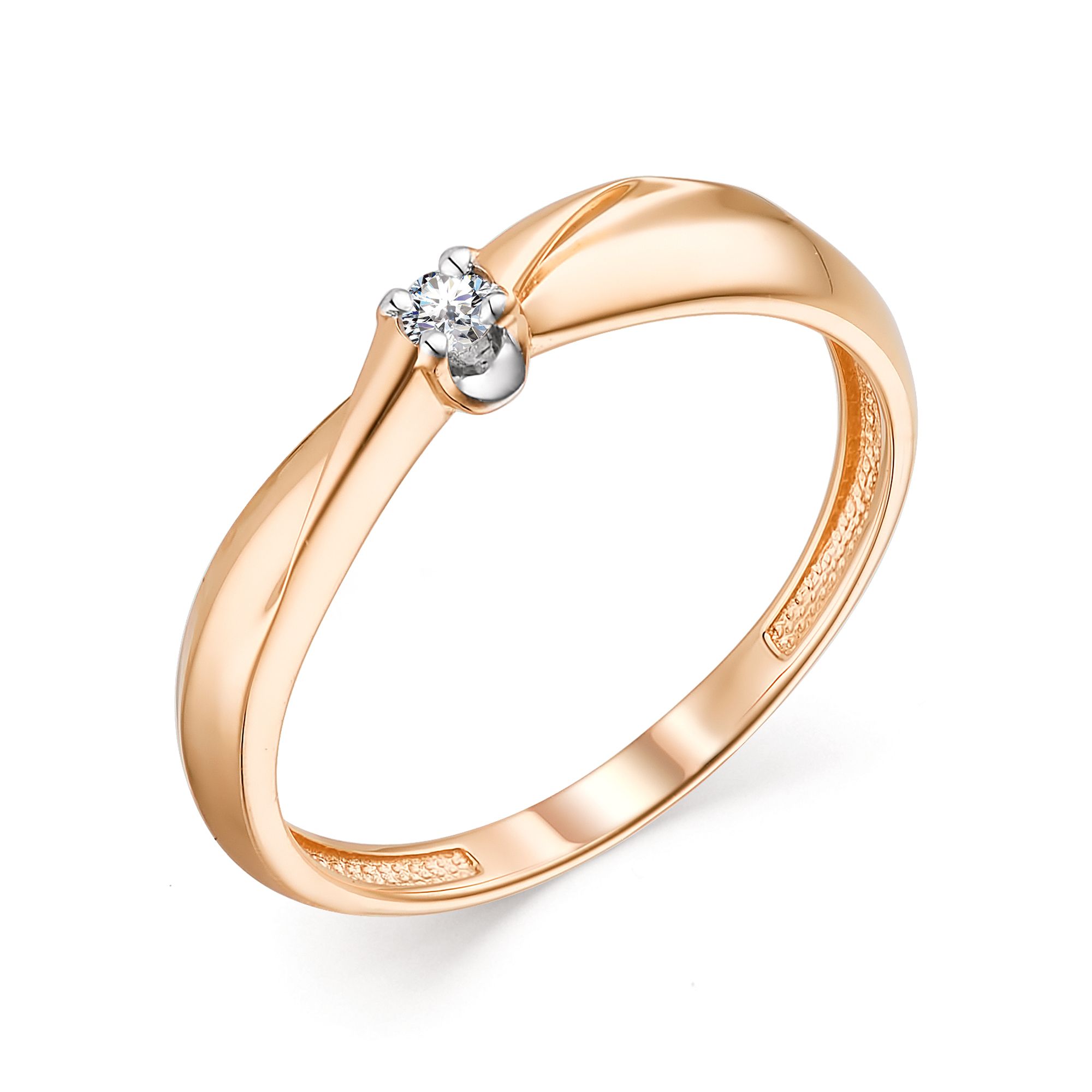 Кольцо, бриллиант, 13625-100