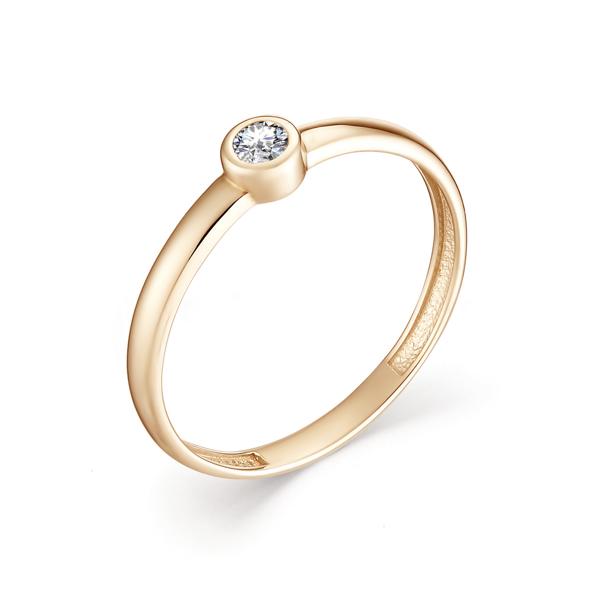 Кольцо, бриллиант, 12838-100