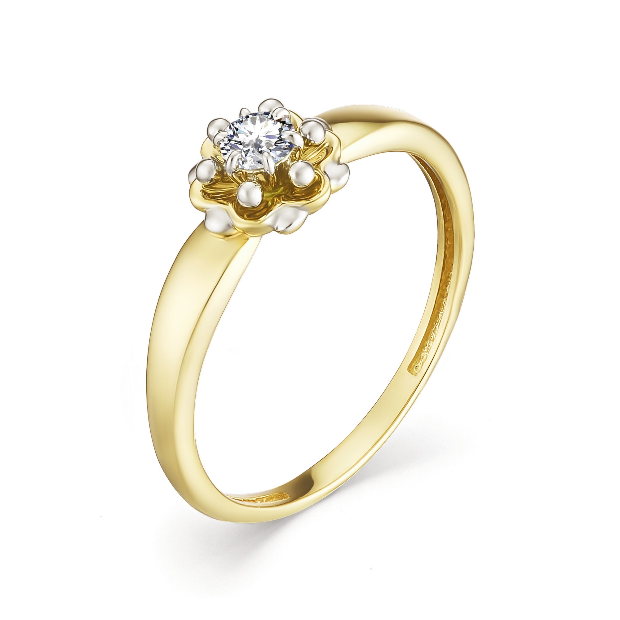 Кольцо, бриллиант, 12496-300