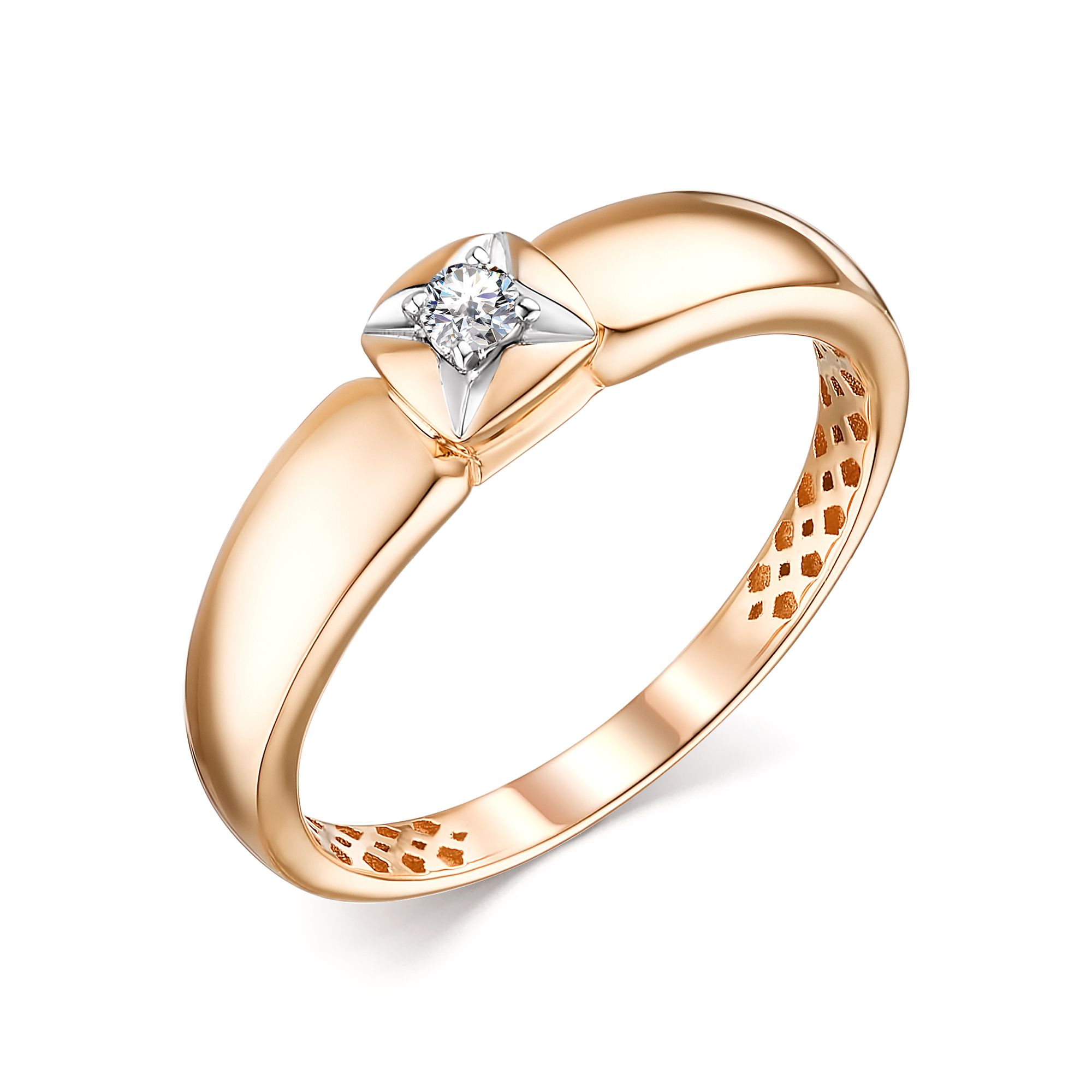 Кольцо, бриллиант, 13793-100