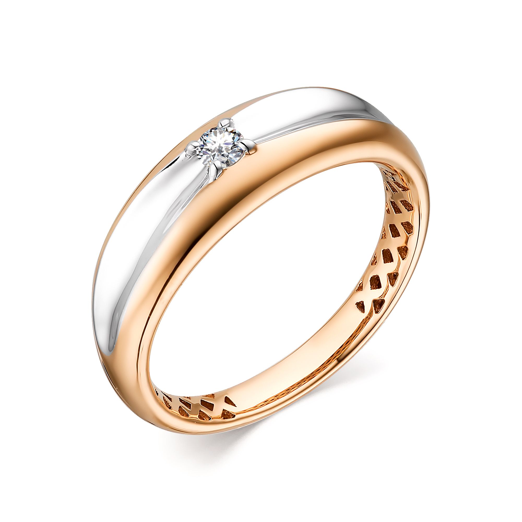 Кольцо, бриллиант, 13798-100