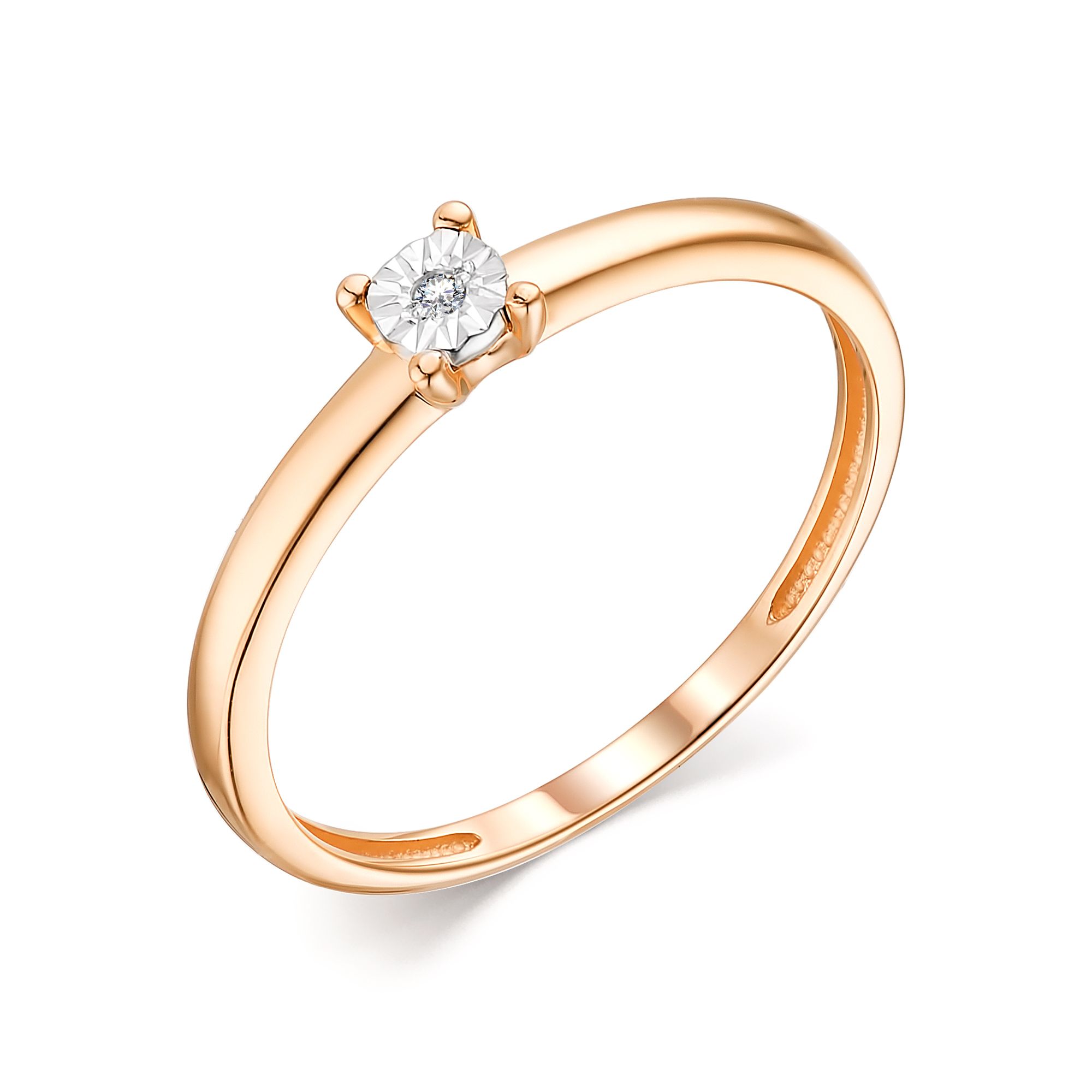 Кольцо, бриллиант, 13721-100