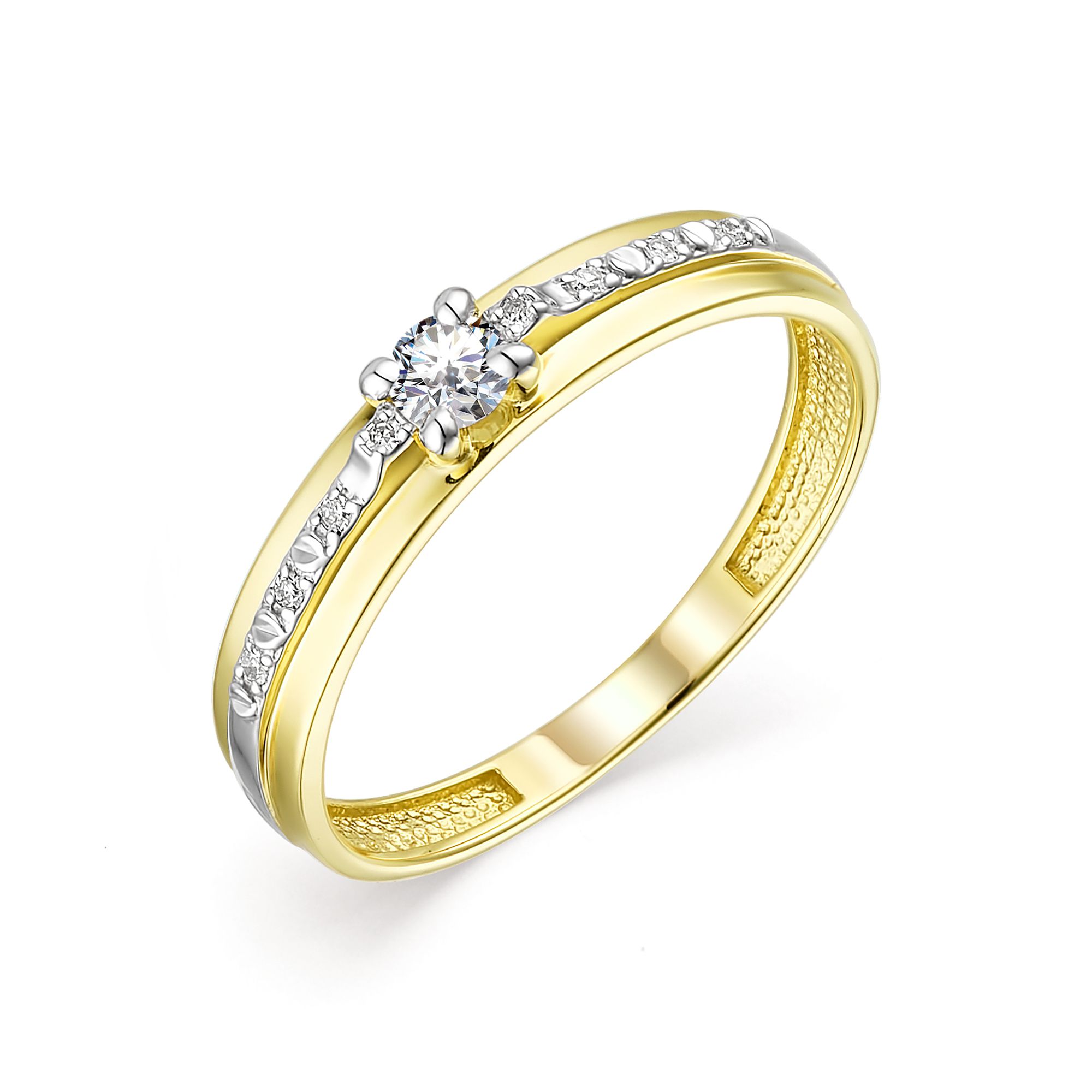 Кольцо, бриллиант, 13634-300