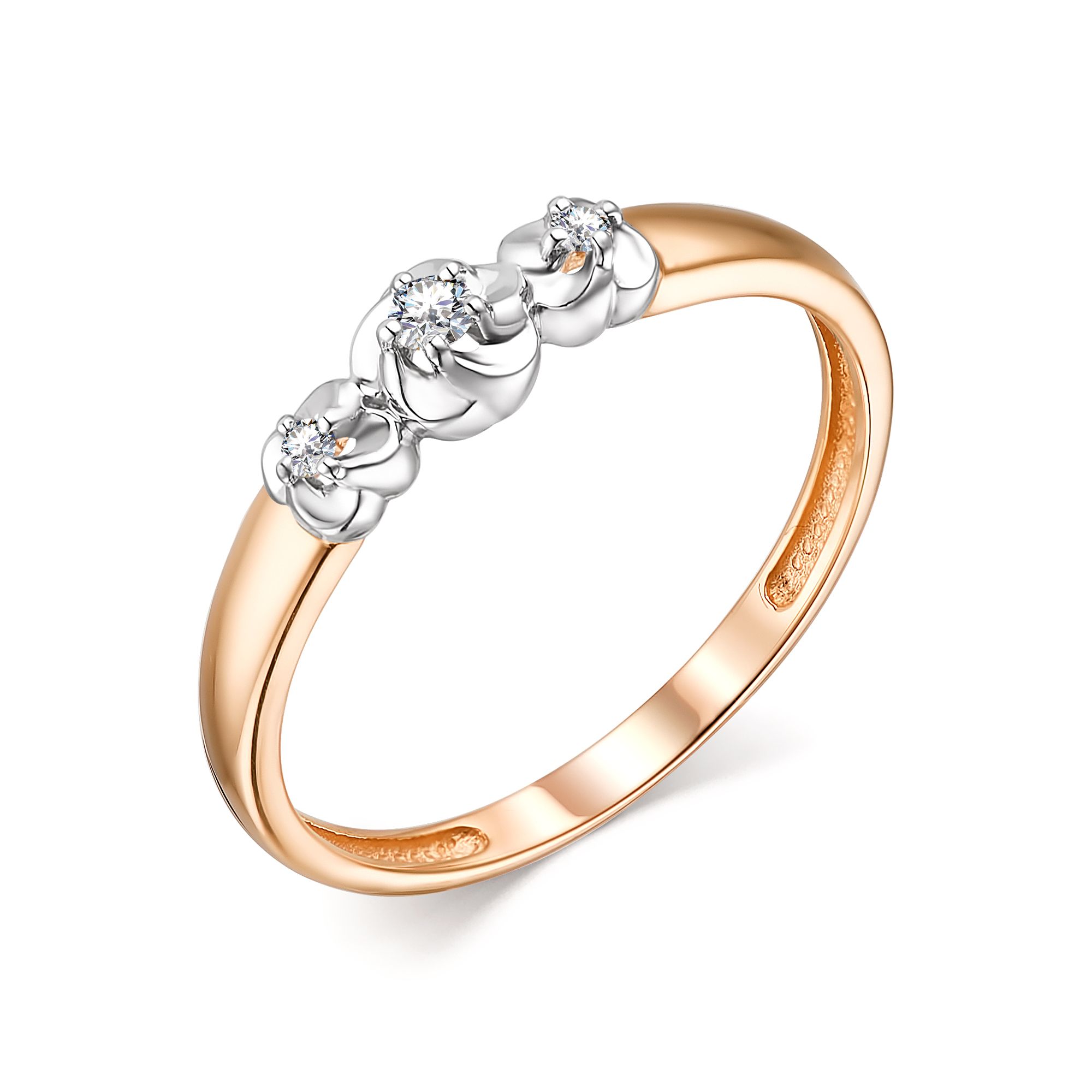 Кольцо, бриллиант, 13733-100