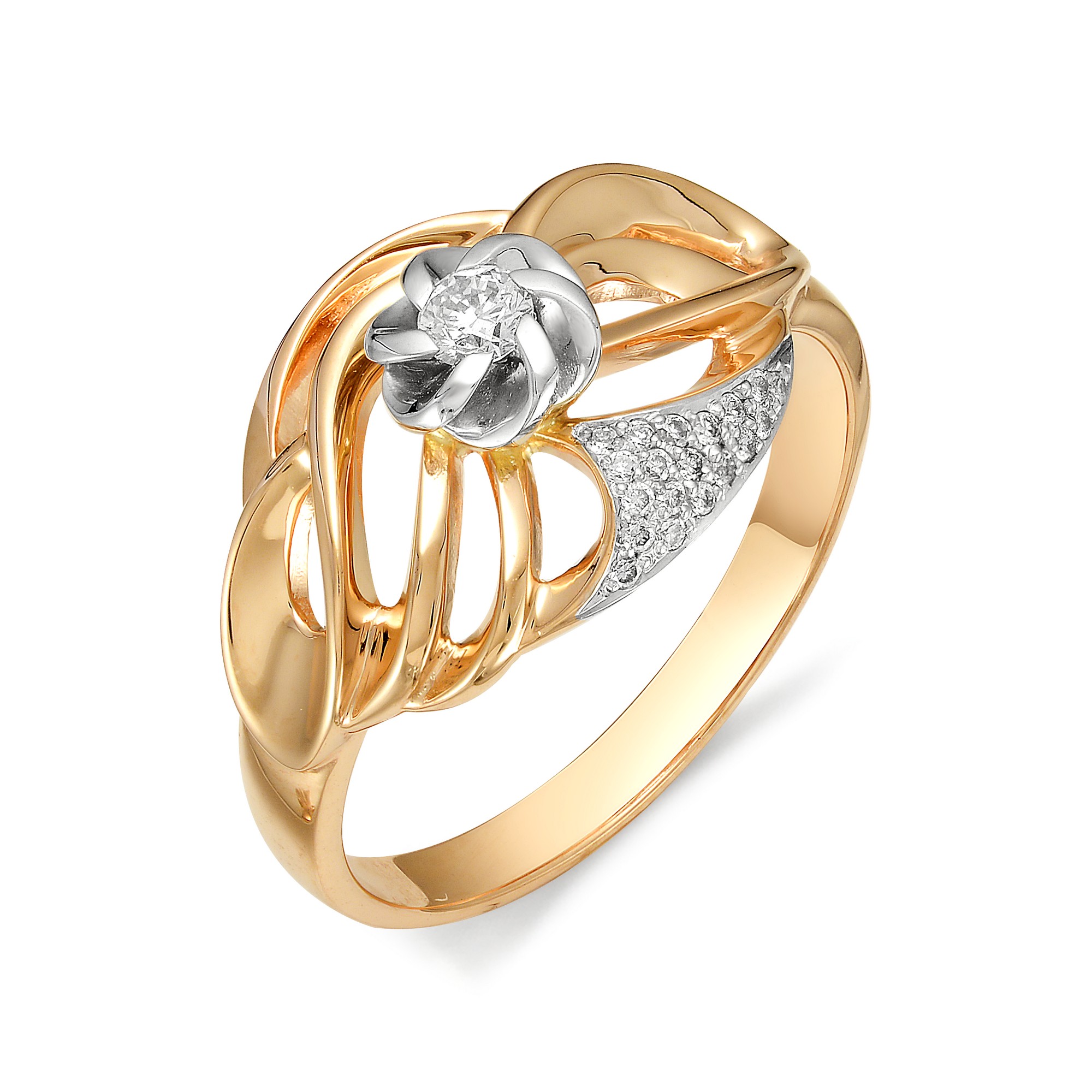Кольцо, бриллиант, 11667-100