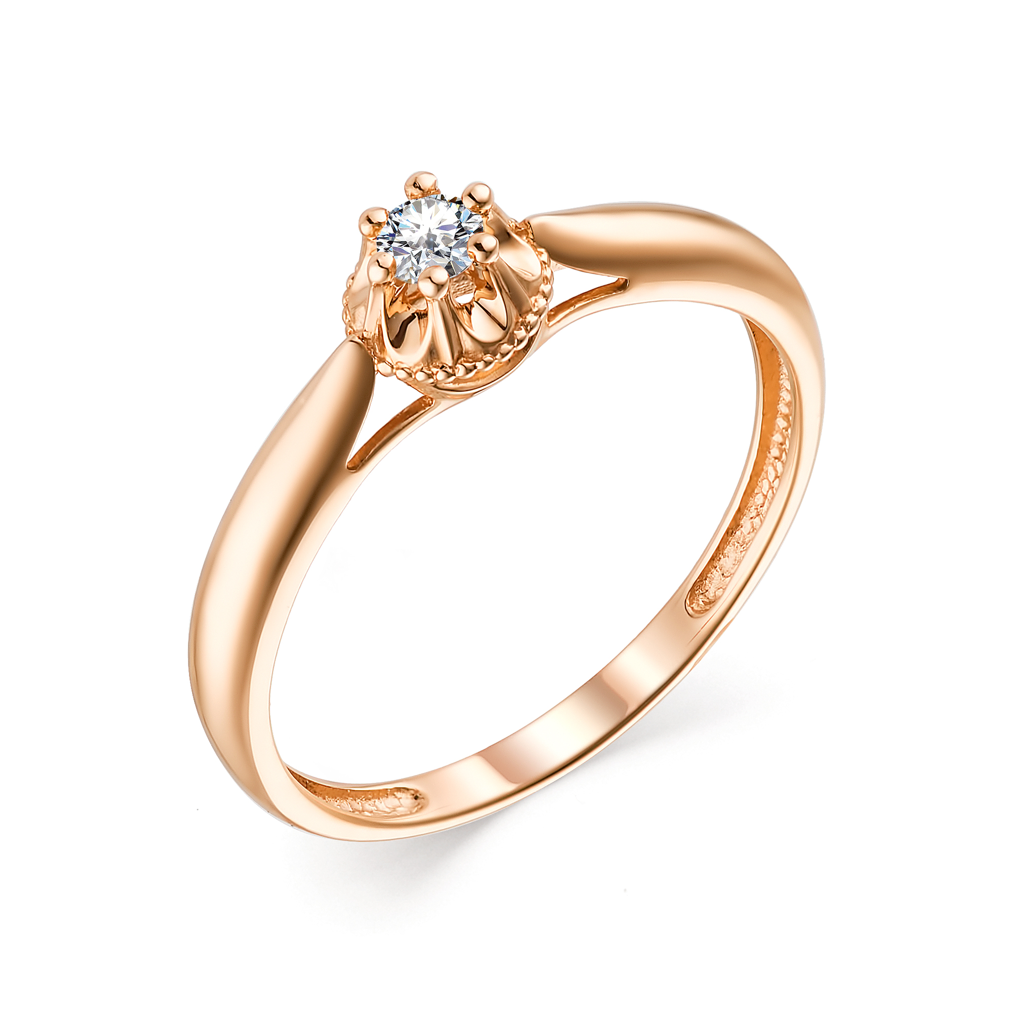 Кольцо, бриллиант, 13532-100