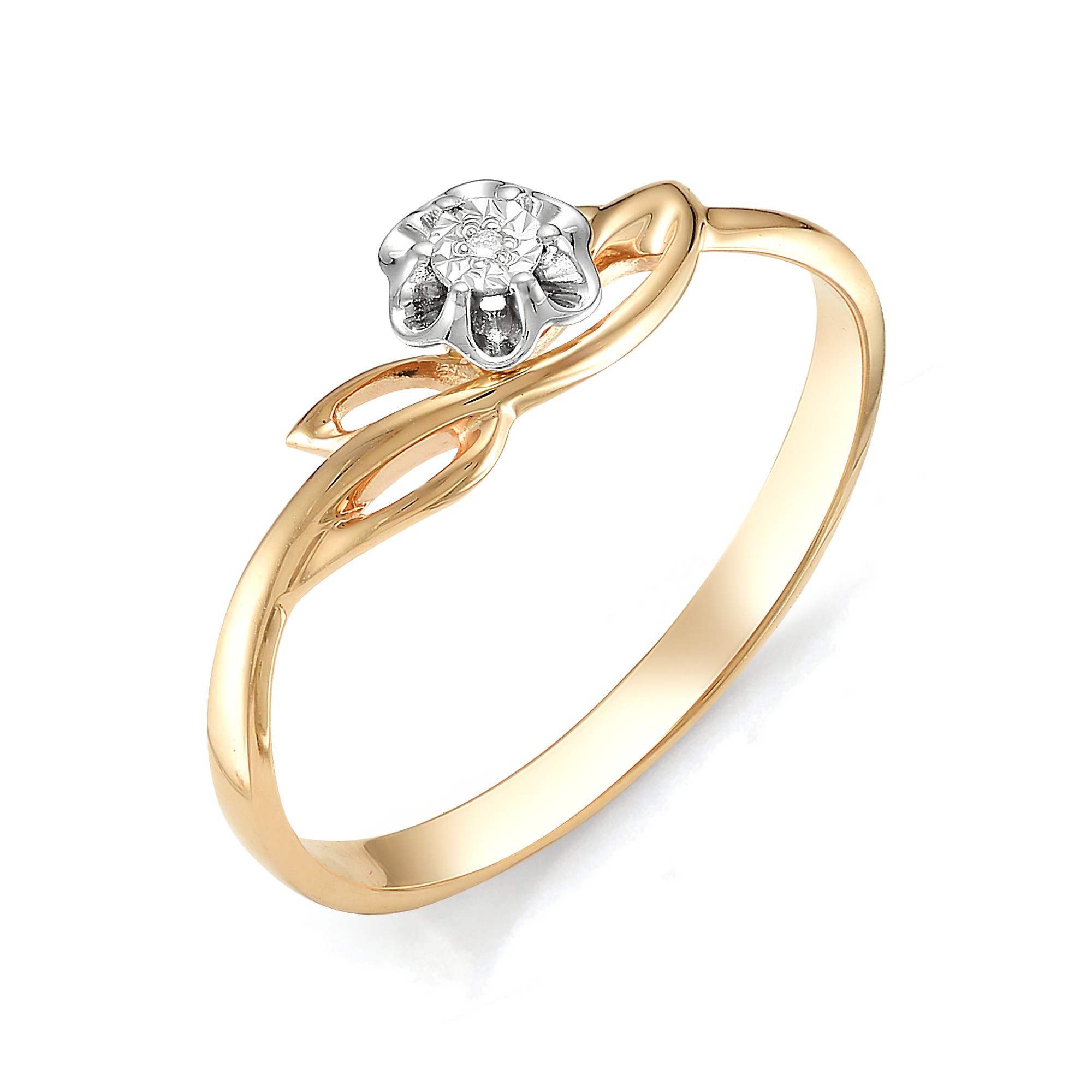 Кольцо, бриллиант, 11621-100