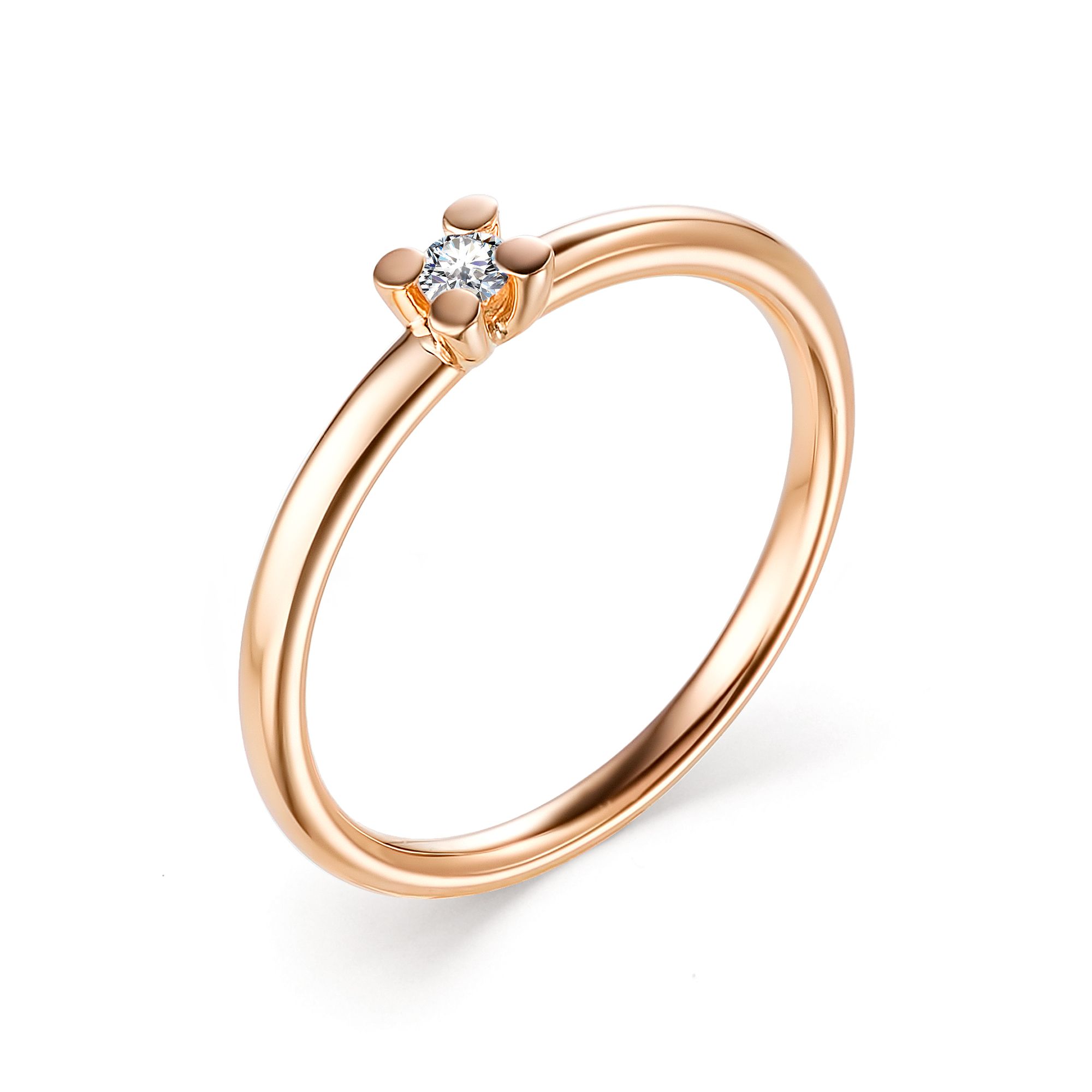 Кольцо, бриллиант, 13211-100