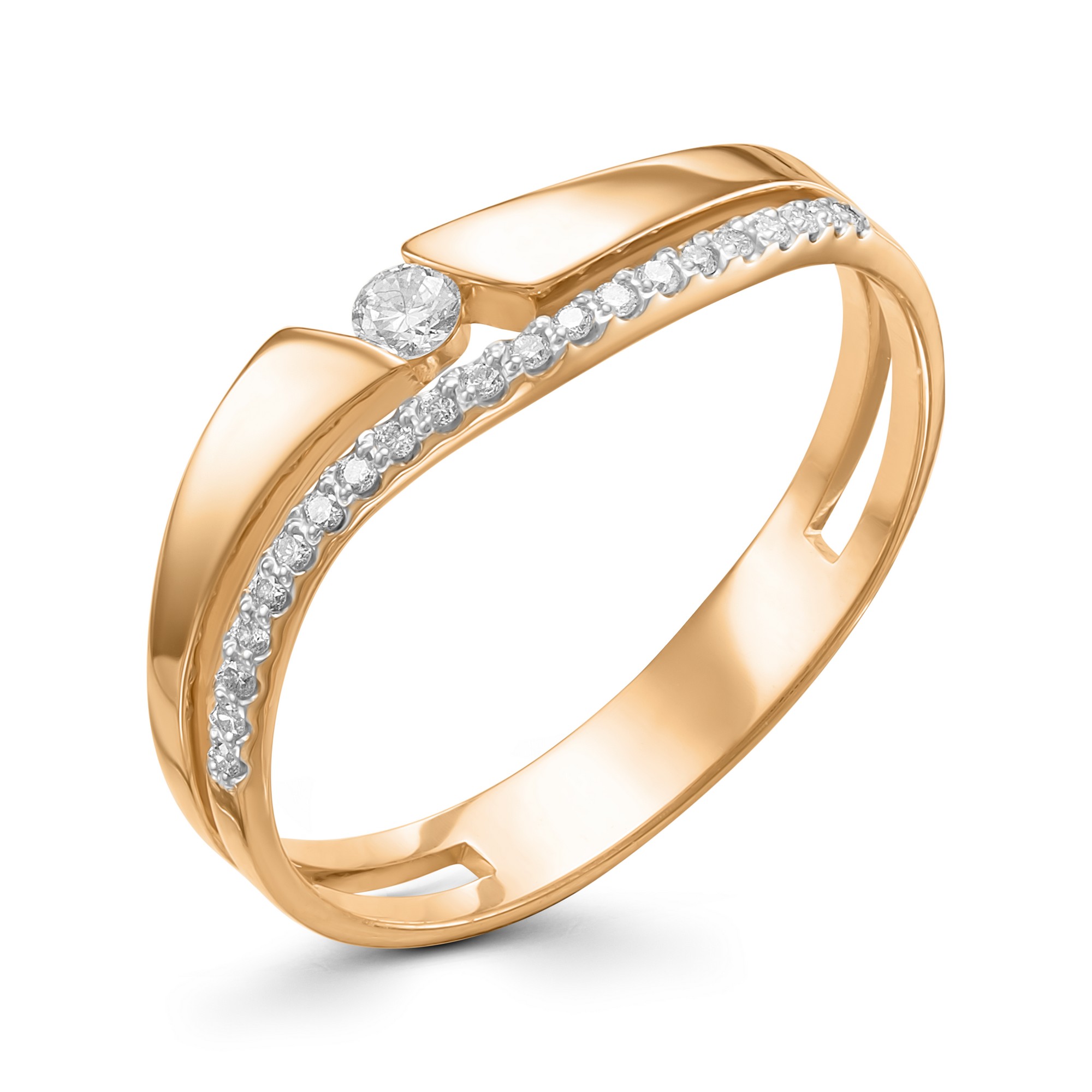 Кольцо, бриллиант, 12721-100
