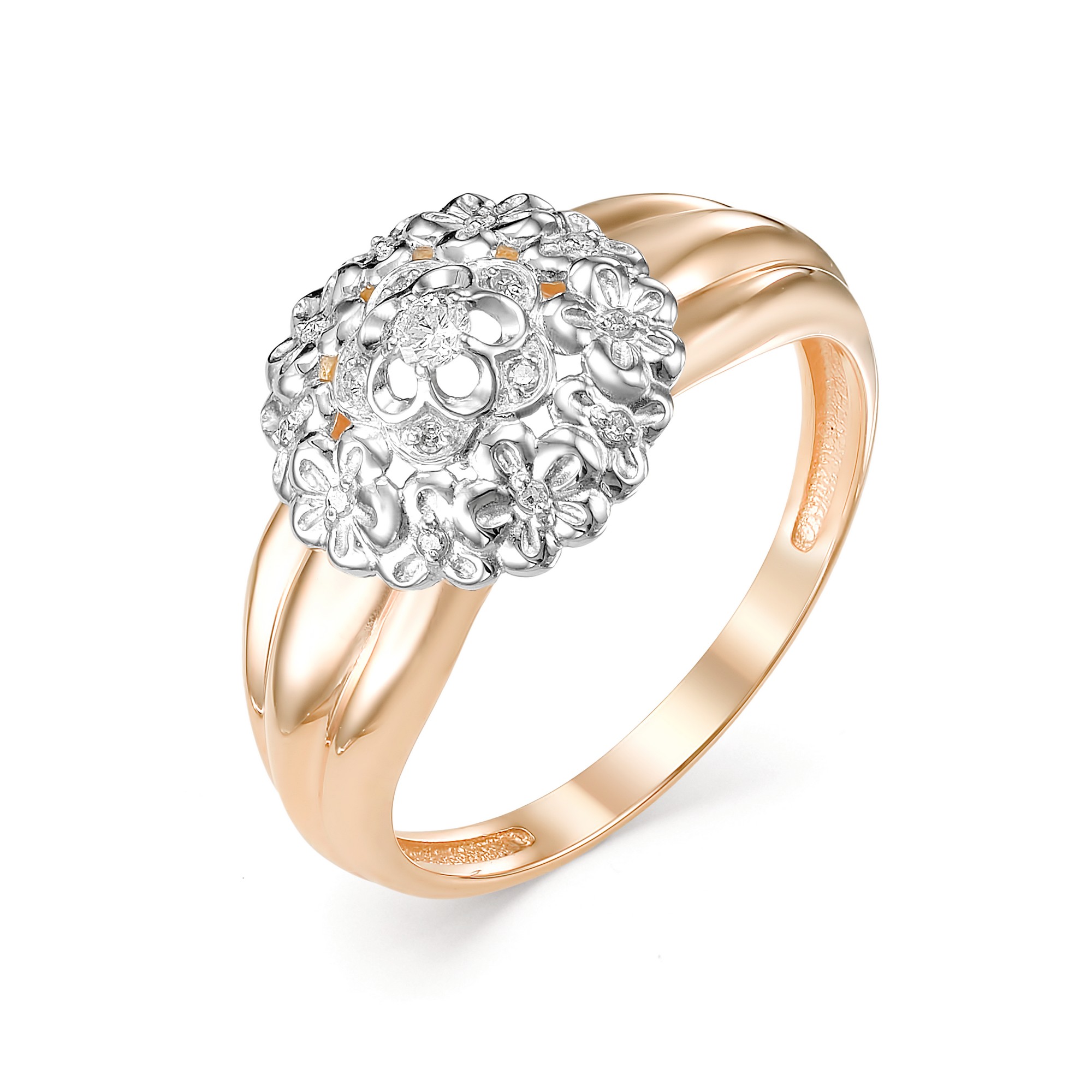 Кольцо, бриллиант, 12379-100