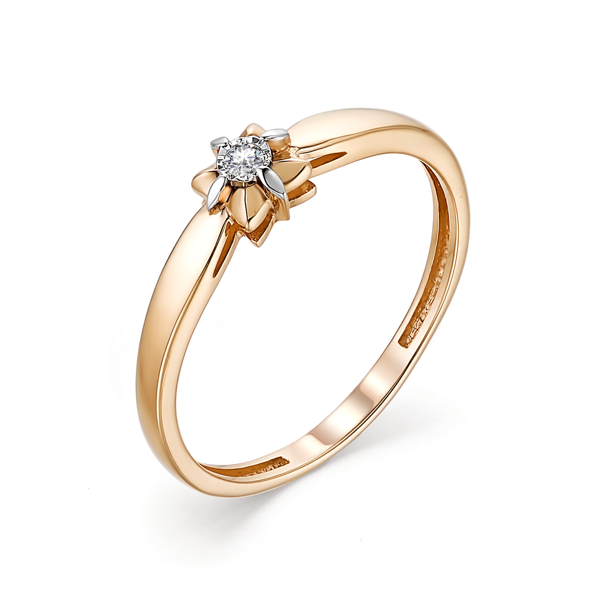 Кольцо, бриллиант, 13221-100