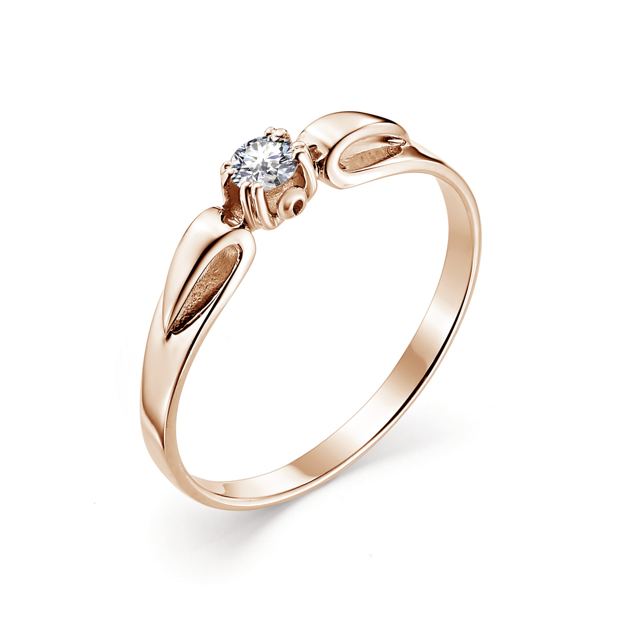 Кольцо, бриллиант, 12824-100