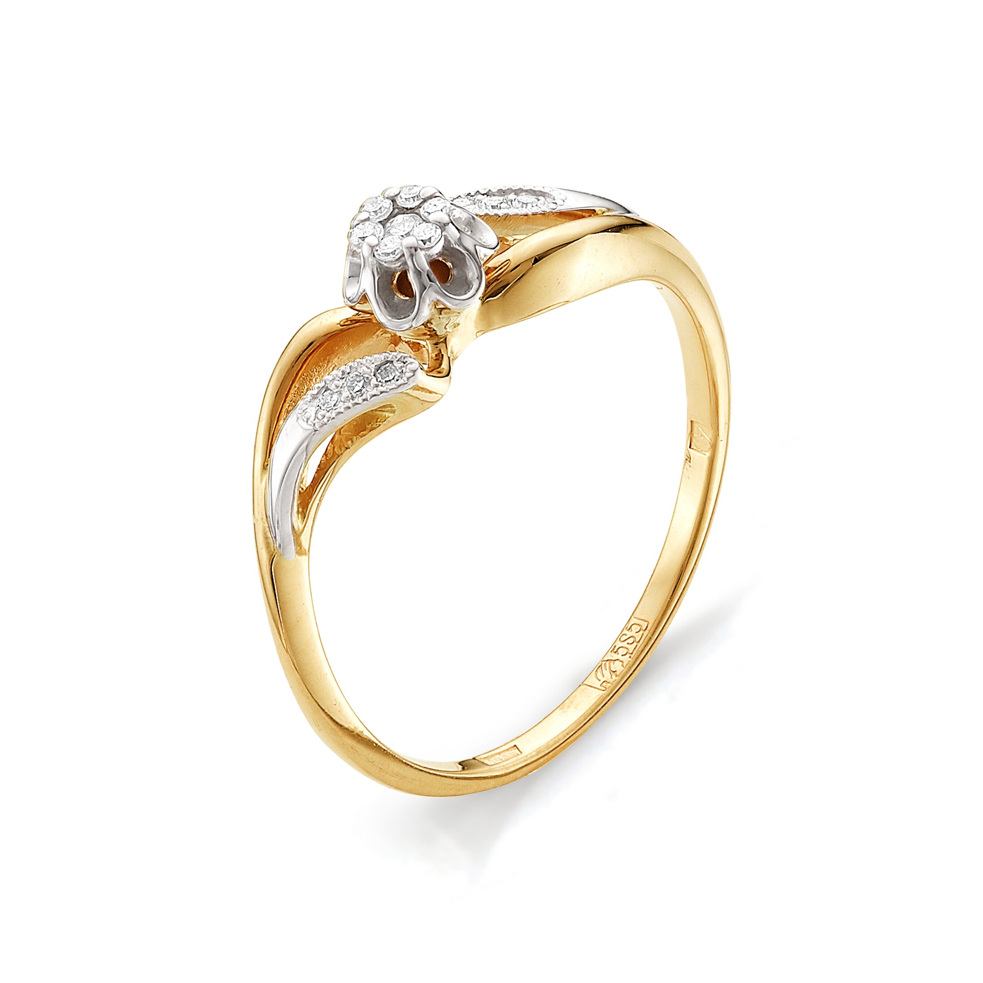 Кольцо, бриллиант, 11108-100