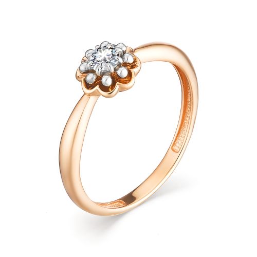Кольцо, бриллиант, 12542-100
