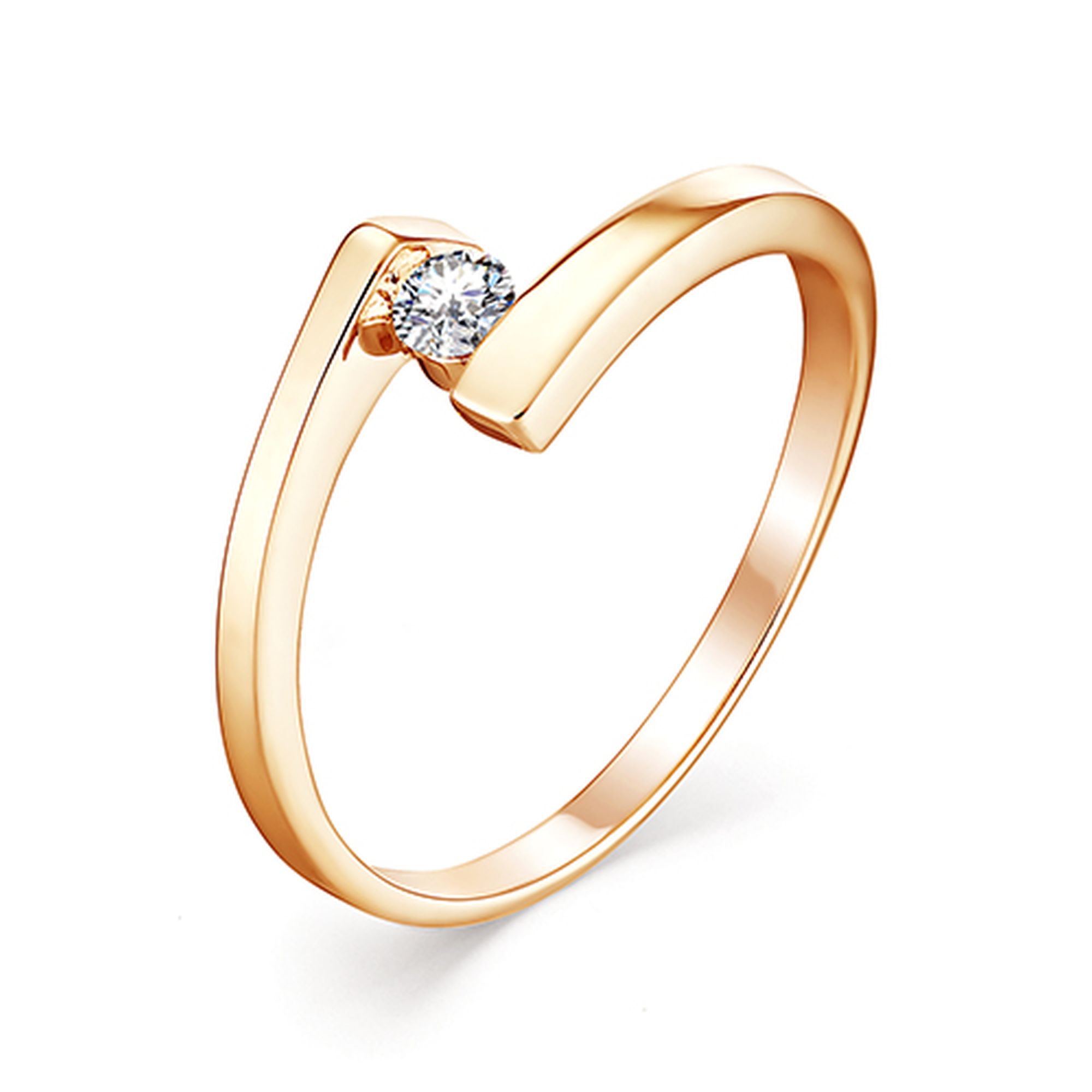 Кольцо, бриллиант, 13045-100