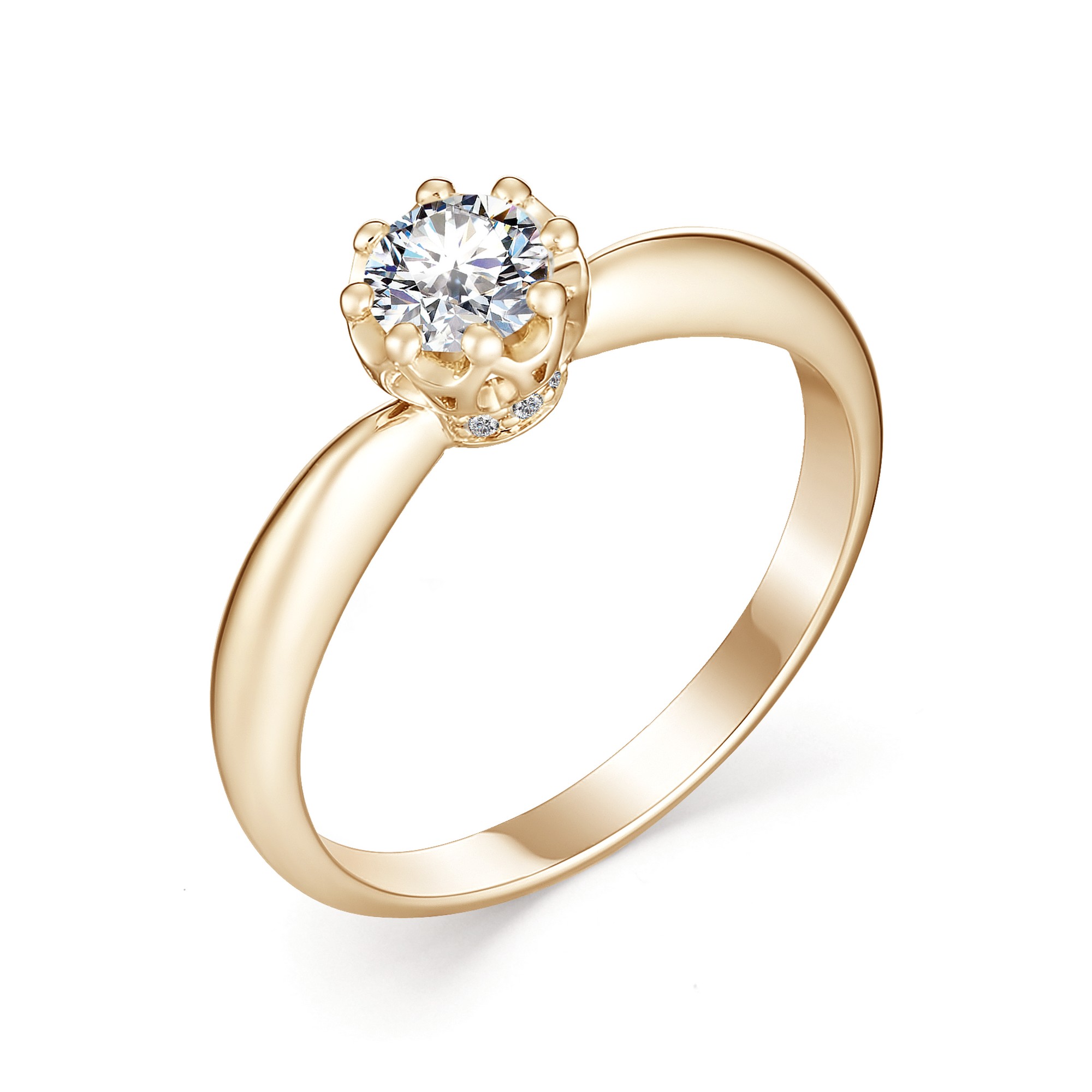 Кольцо, бриллиант, 12932-100
