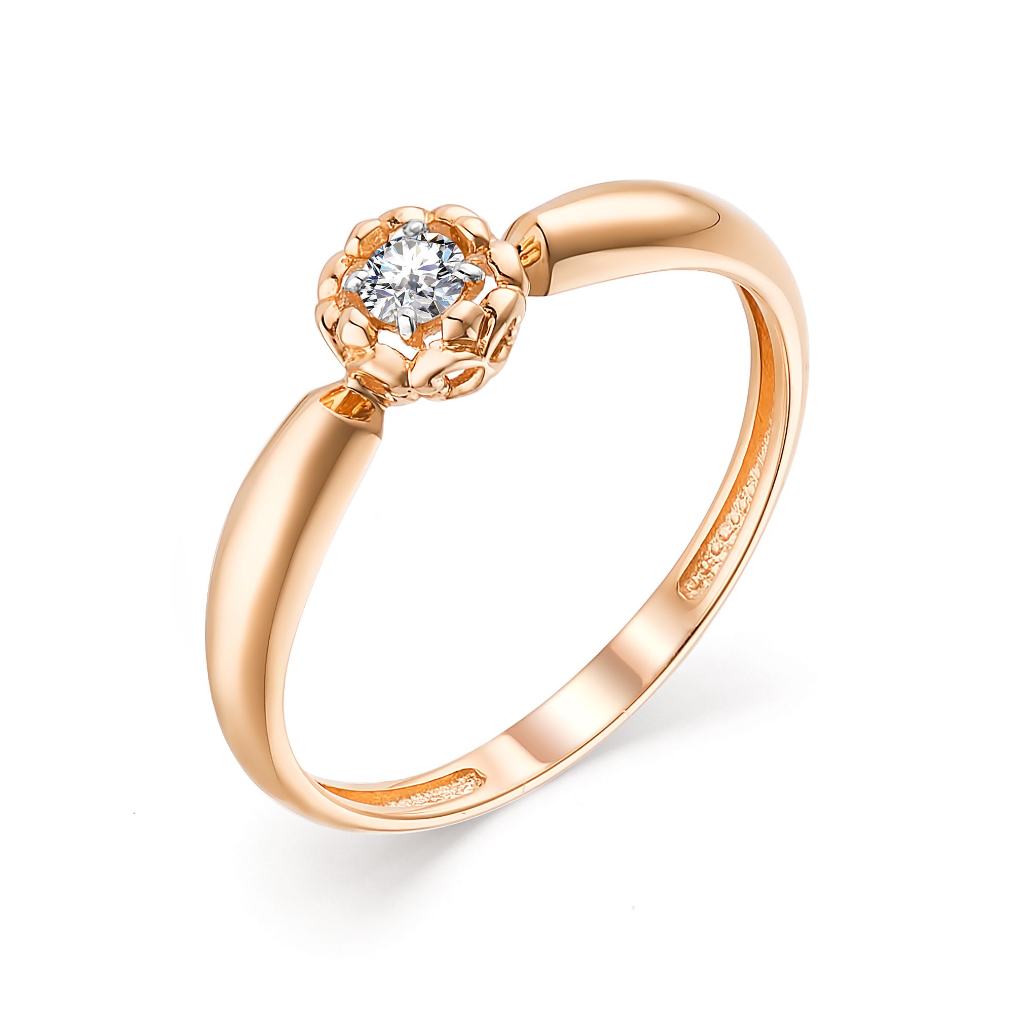 Кольцо, бриллиант, 13569-100