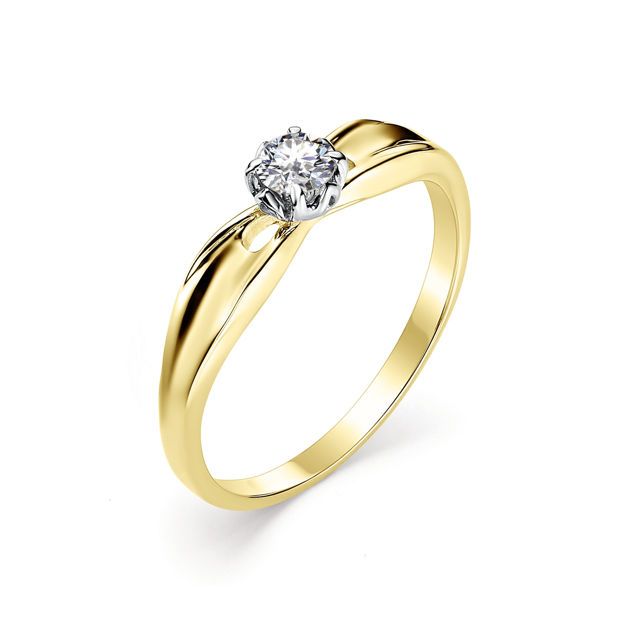 Кольцо, бриллиант, 12642-300