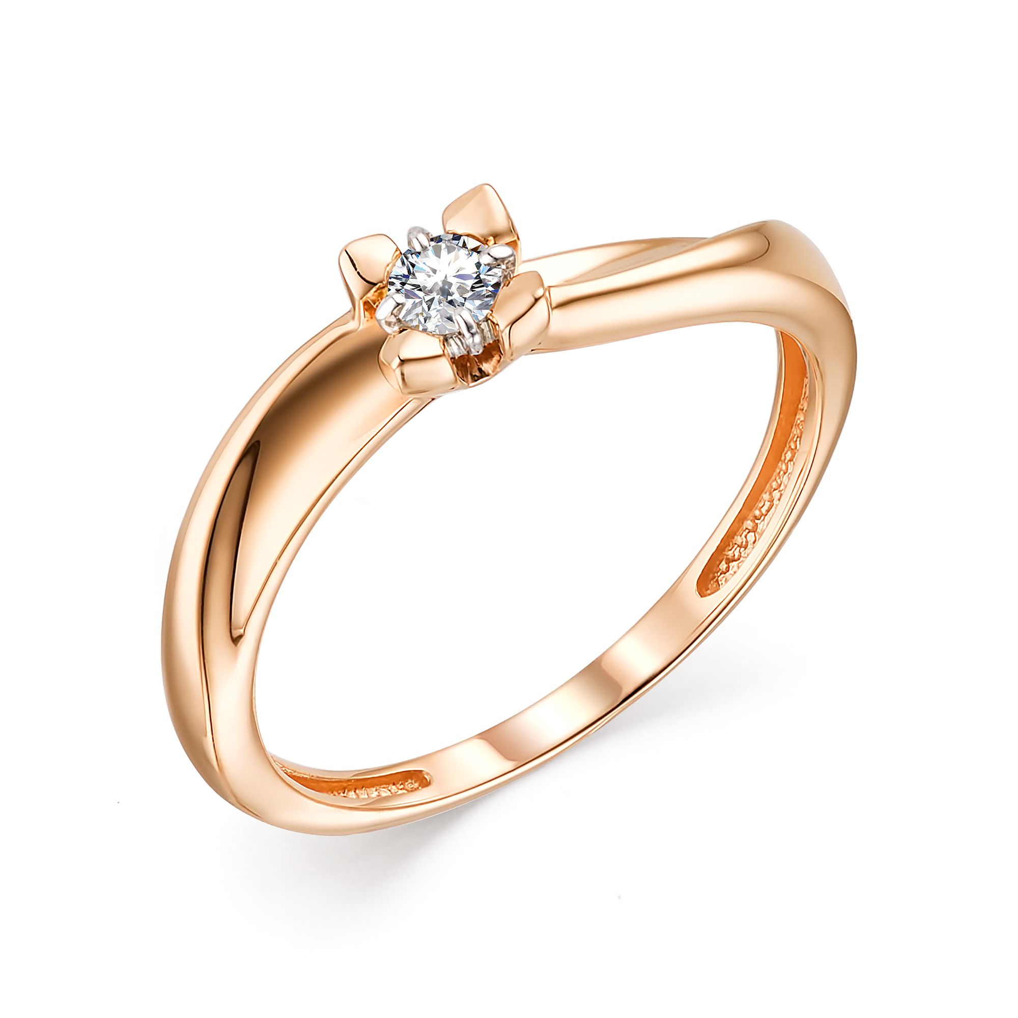 Кольцо, бриллиант, 13682-100