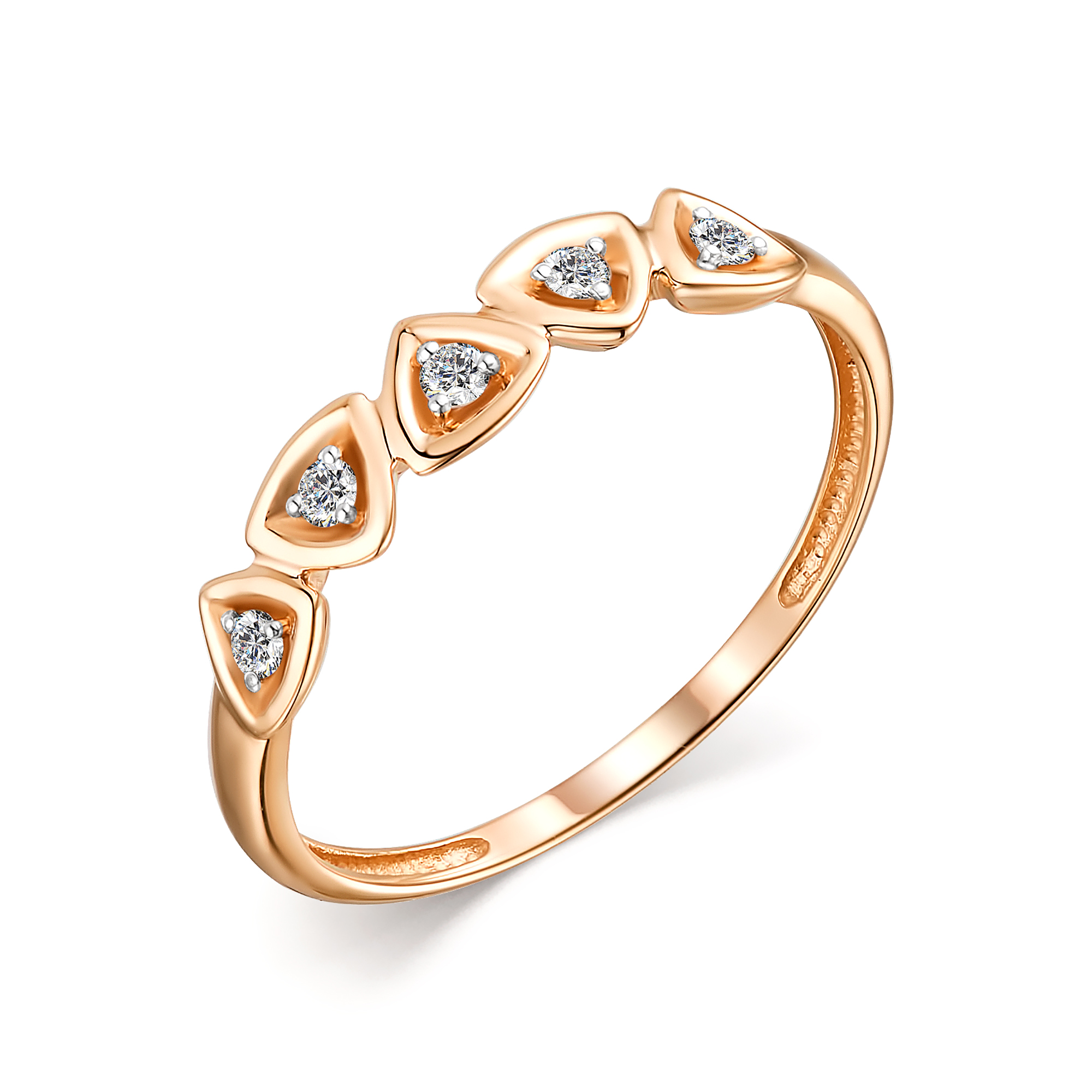 Кольцо, бриллиант, 13722-100