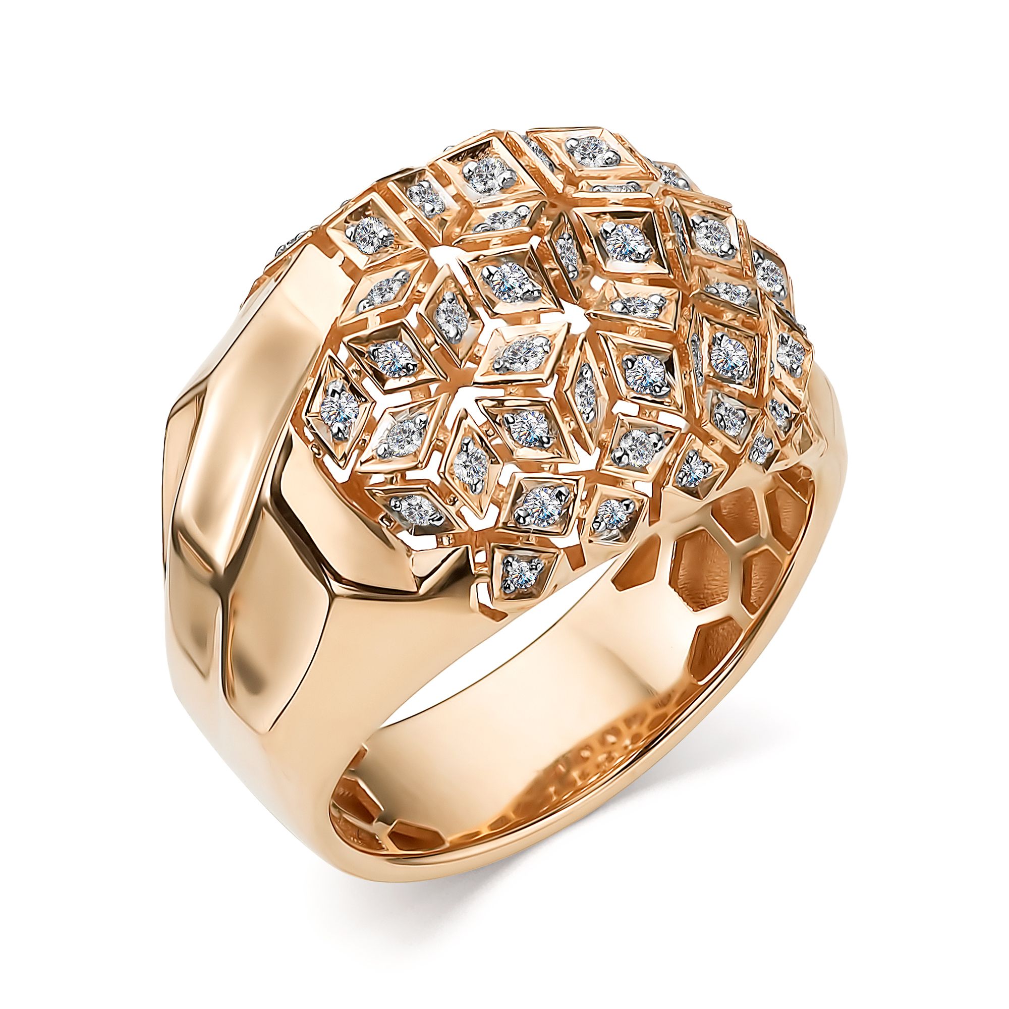 Кольцо, бриллиант, 14461-100